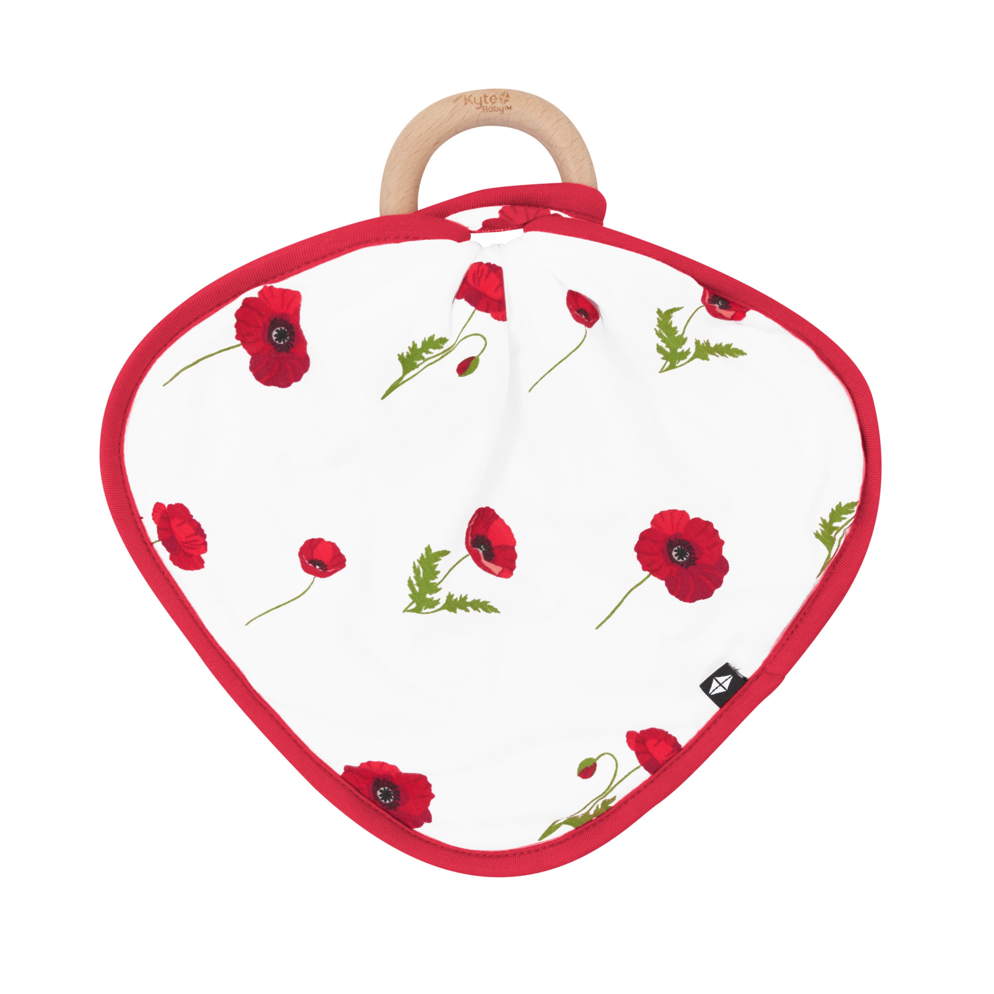 Kyte Baby Lovey Cloud Poppies / Infant Lovey in Cloud Poppies with Removable Teething Ring