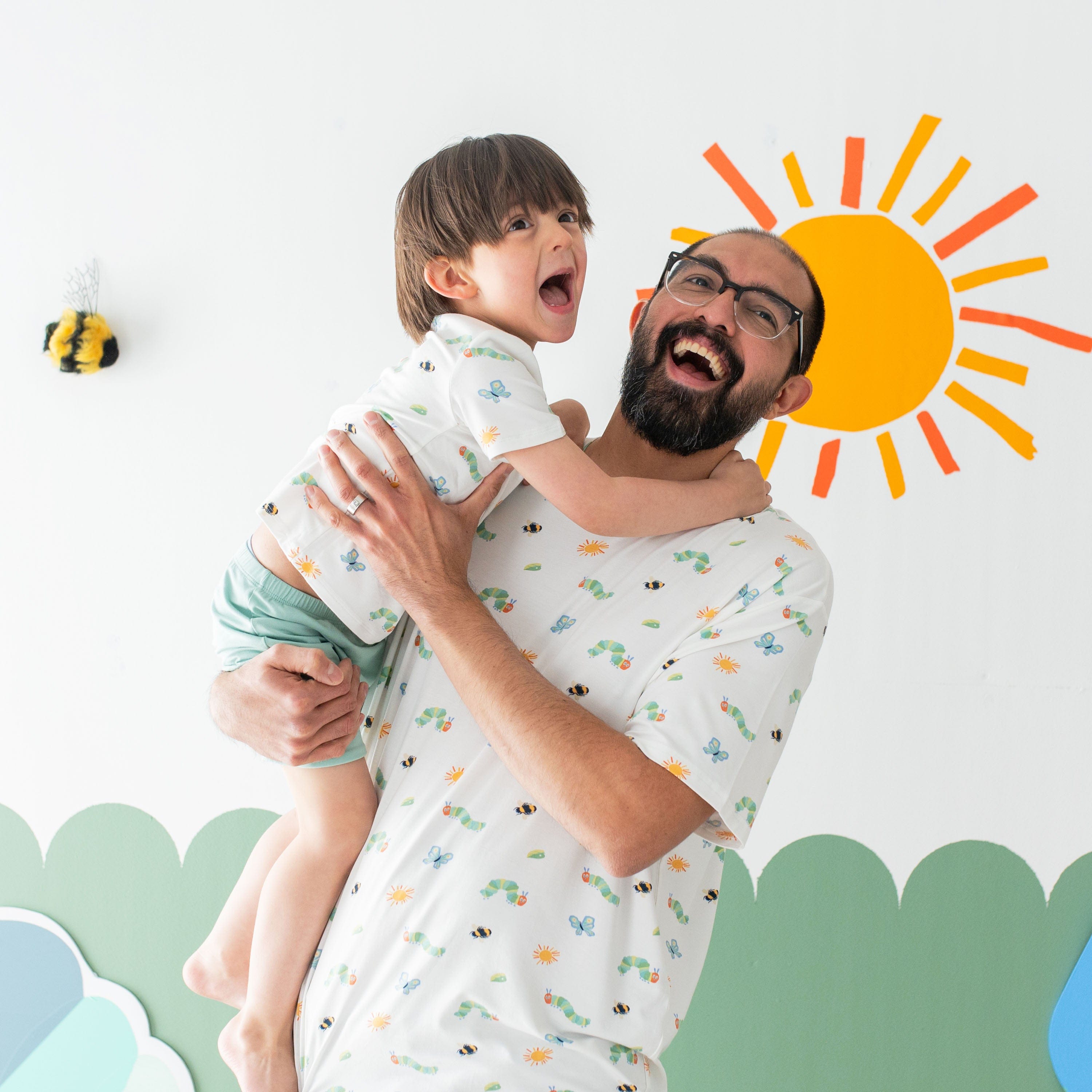 Kyte Baby Men's Crew Neck Tee Men's Crew Neck Tee in The Very Hungry Caterpillar™ and Friends