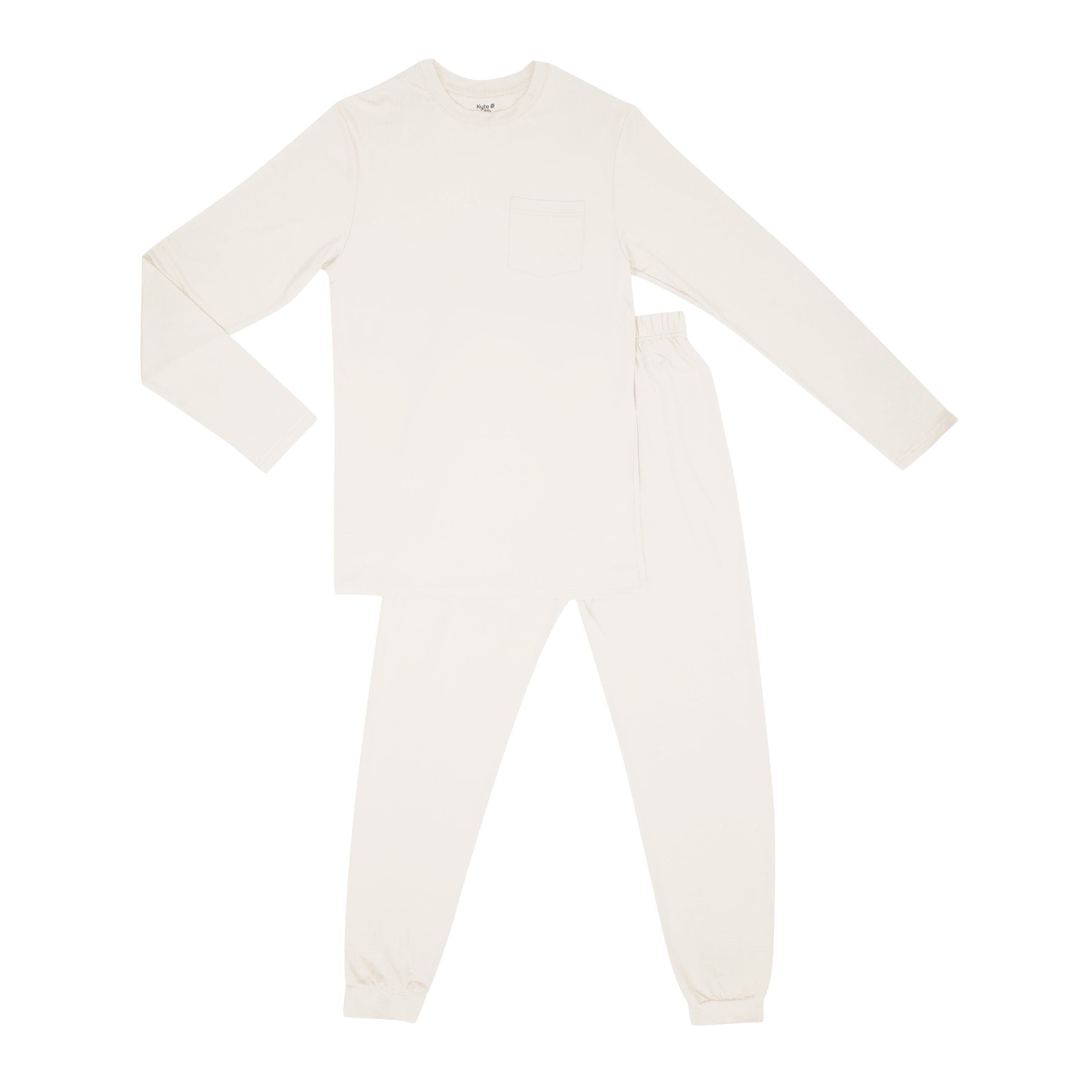 Kyte Baby men's jogger set in Oat