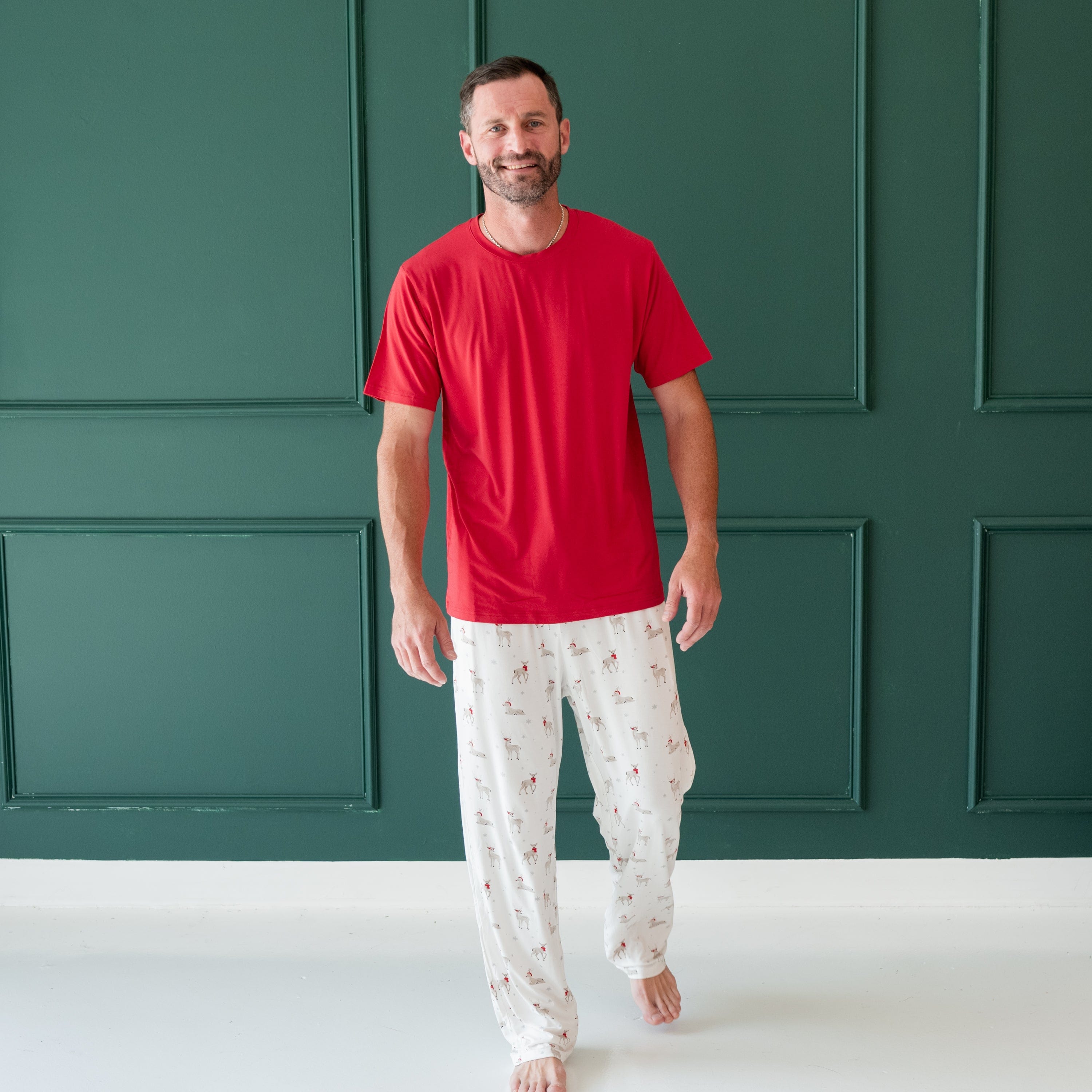 Kyte Baby Men's Lounge Pants Men's Lounge Pants in Cloud Deer