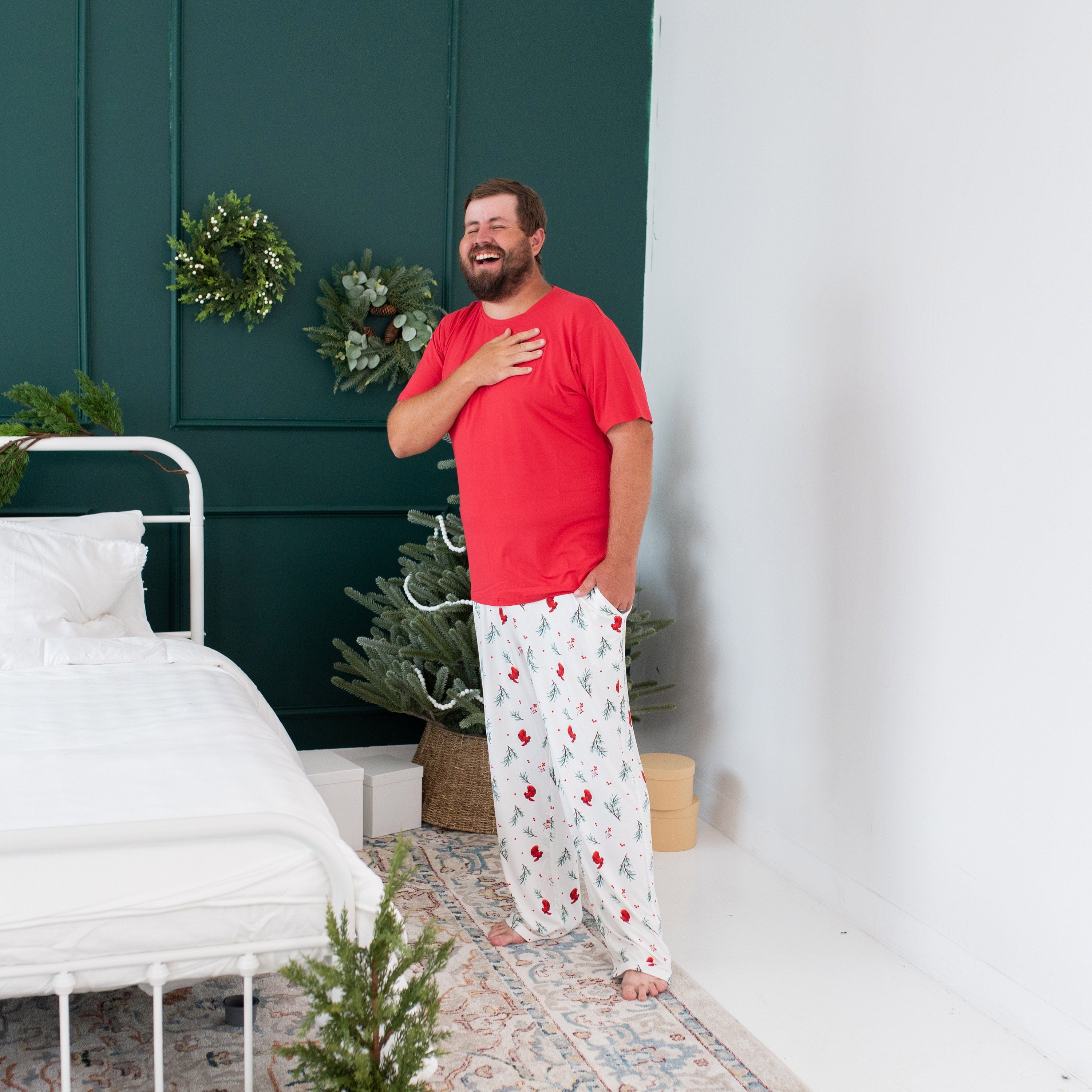 Kyte Baby Men's Lounge Pants Men's Lounge Pants in Winterberry
