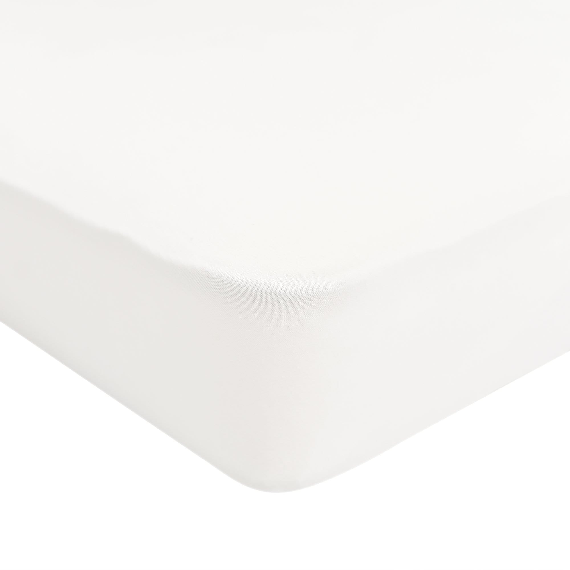 Corner of Kyte Baby Mini Crib Sheet in Cloud