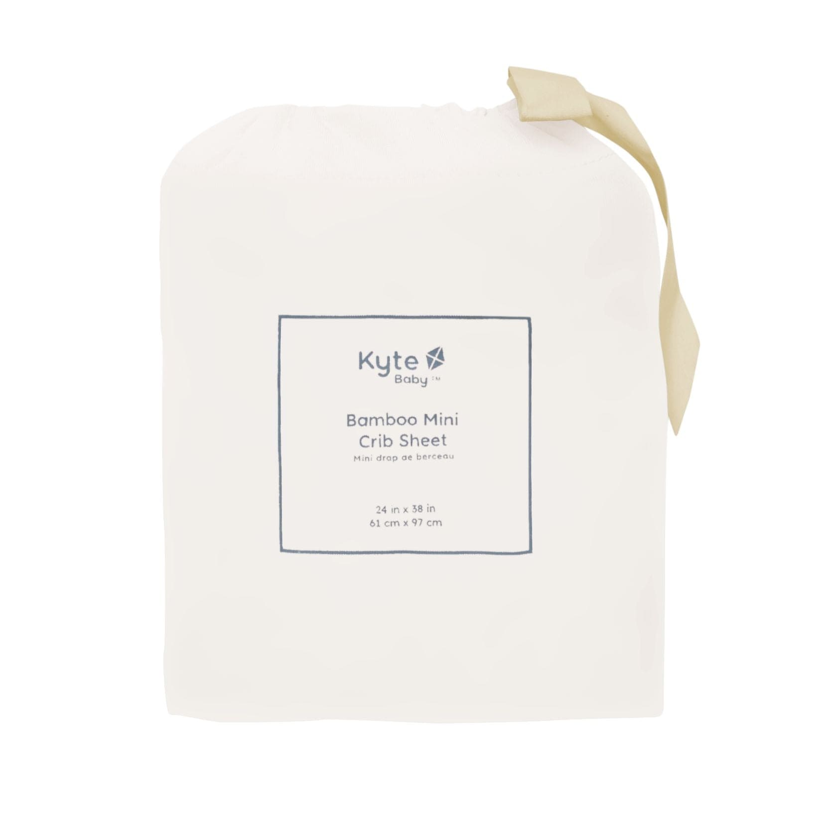 Kyte Baby Bamboo Mini Crib sheet in Cloud