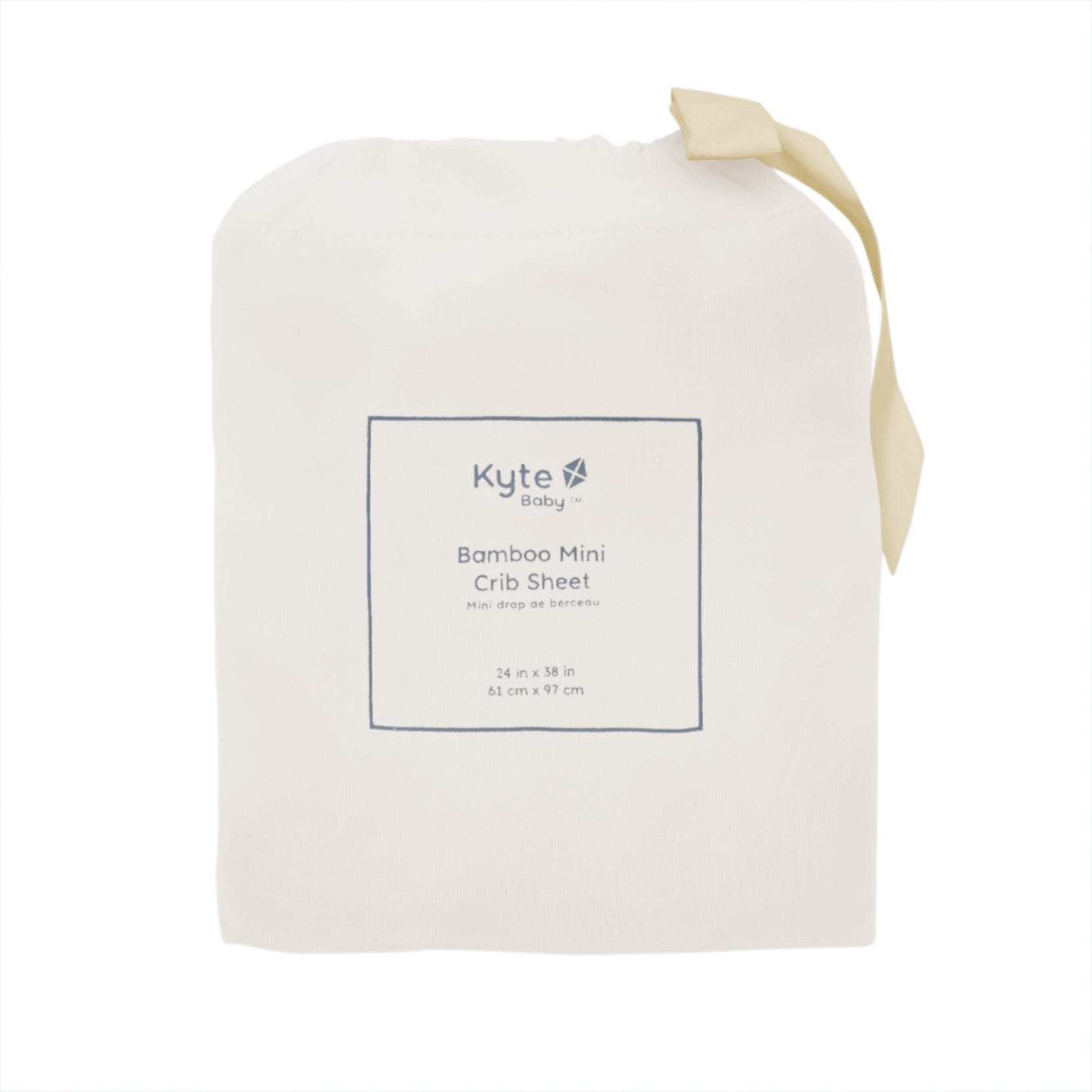 Kyte Baby Bamboo Mini Crib sheet in Oat