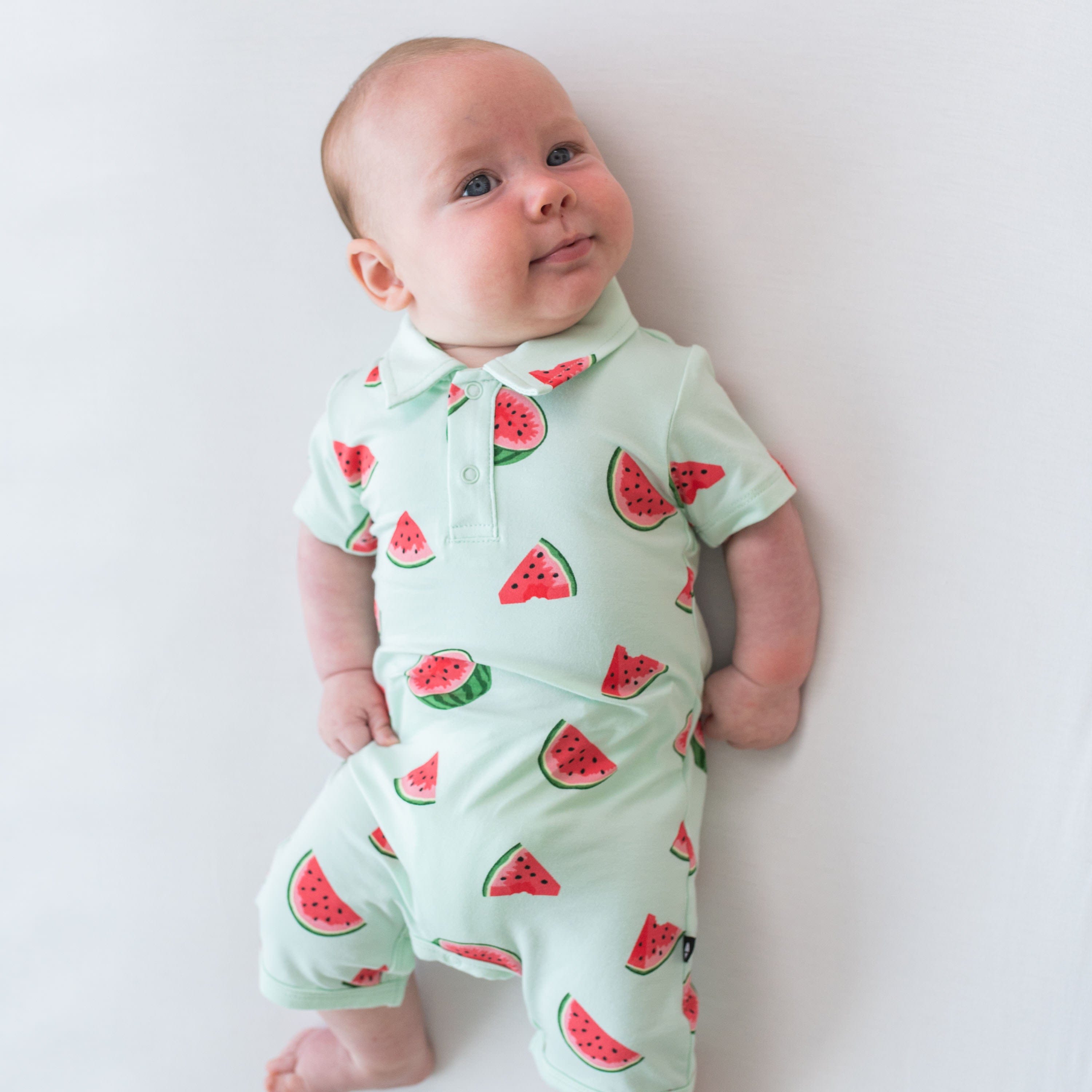 Kyte Baby Polo Short All Polo Shortall in Watermelon