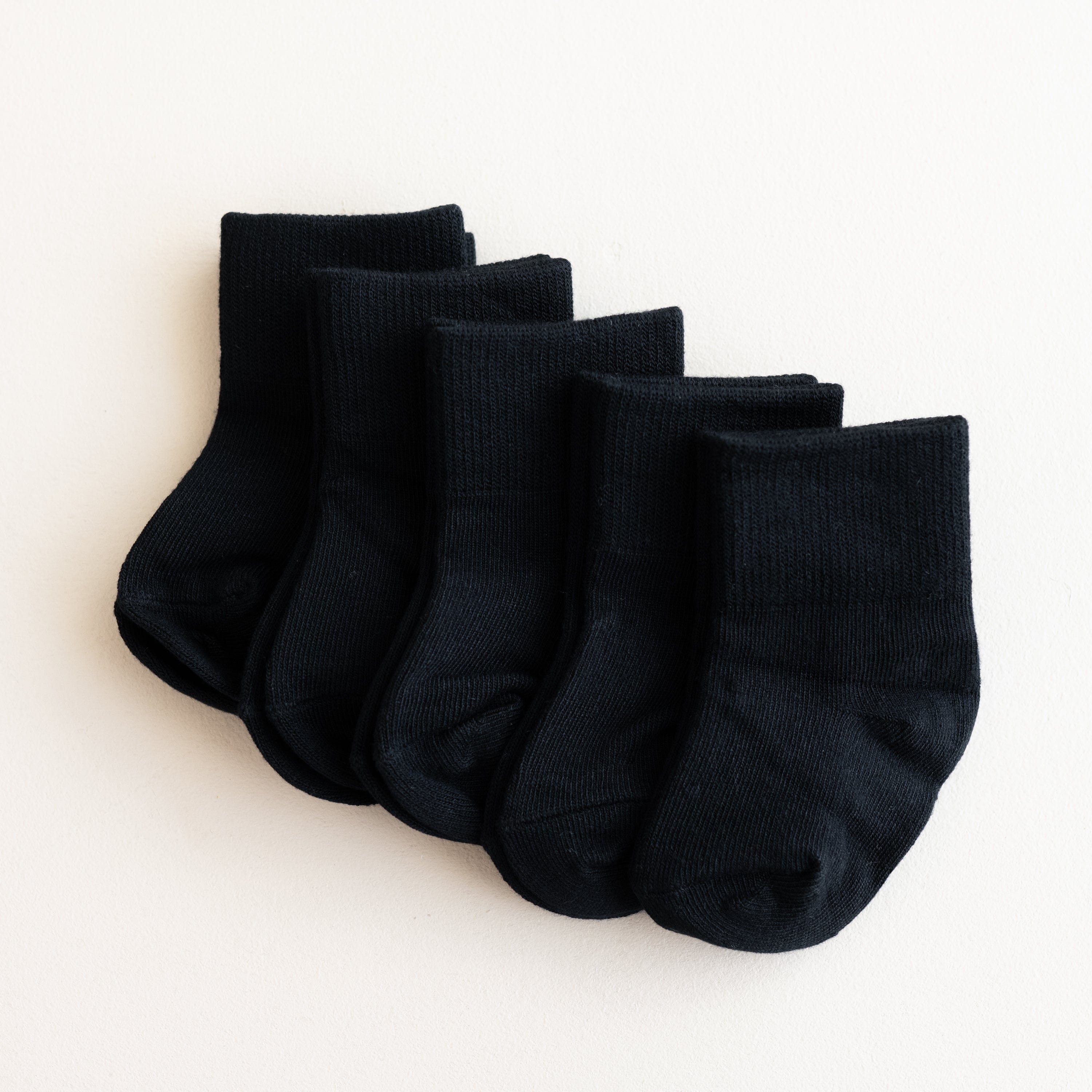 Combo 5-Pack of Quarter Socks in Midnight