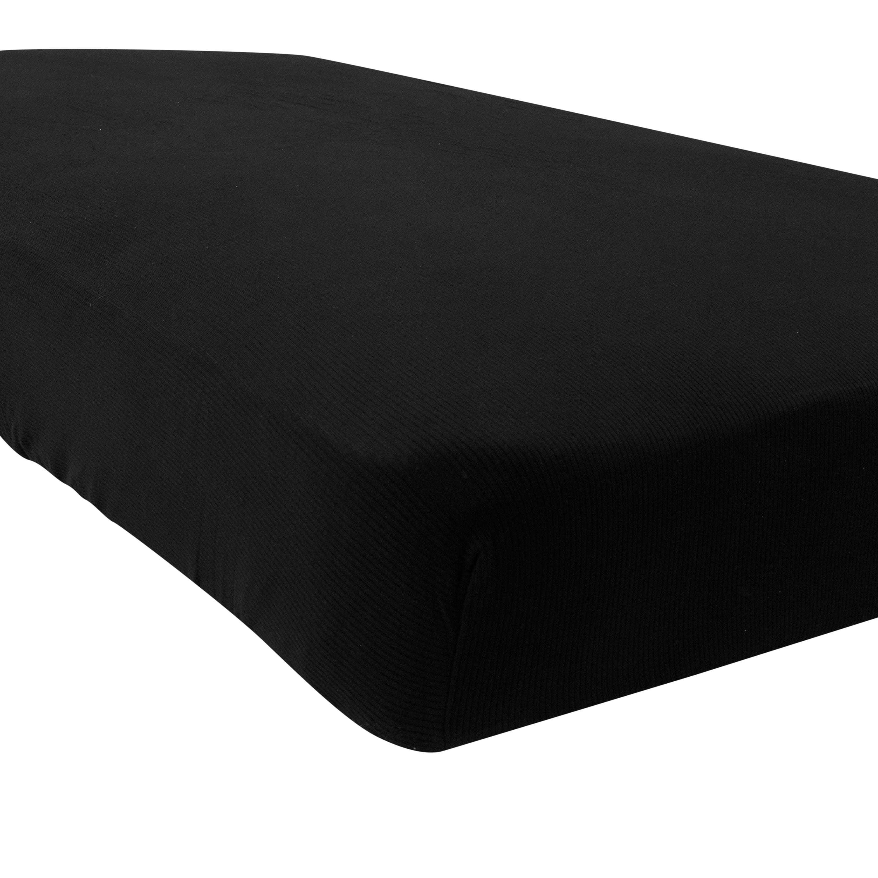 Kyte Baby bamboo Ribbed Crib Sheet in Midnight