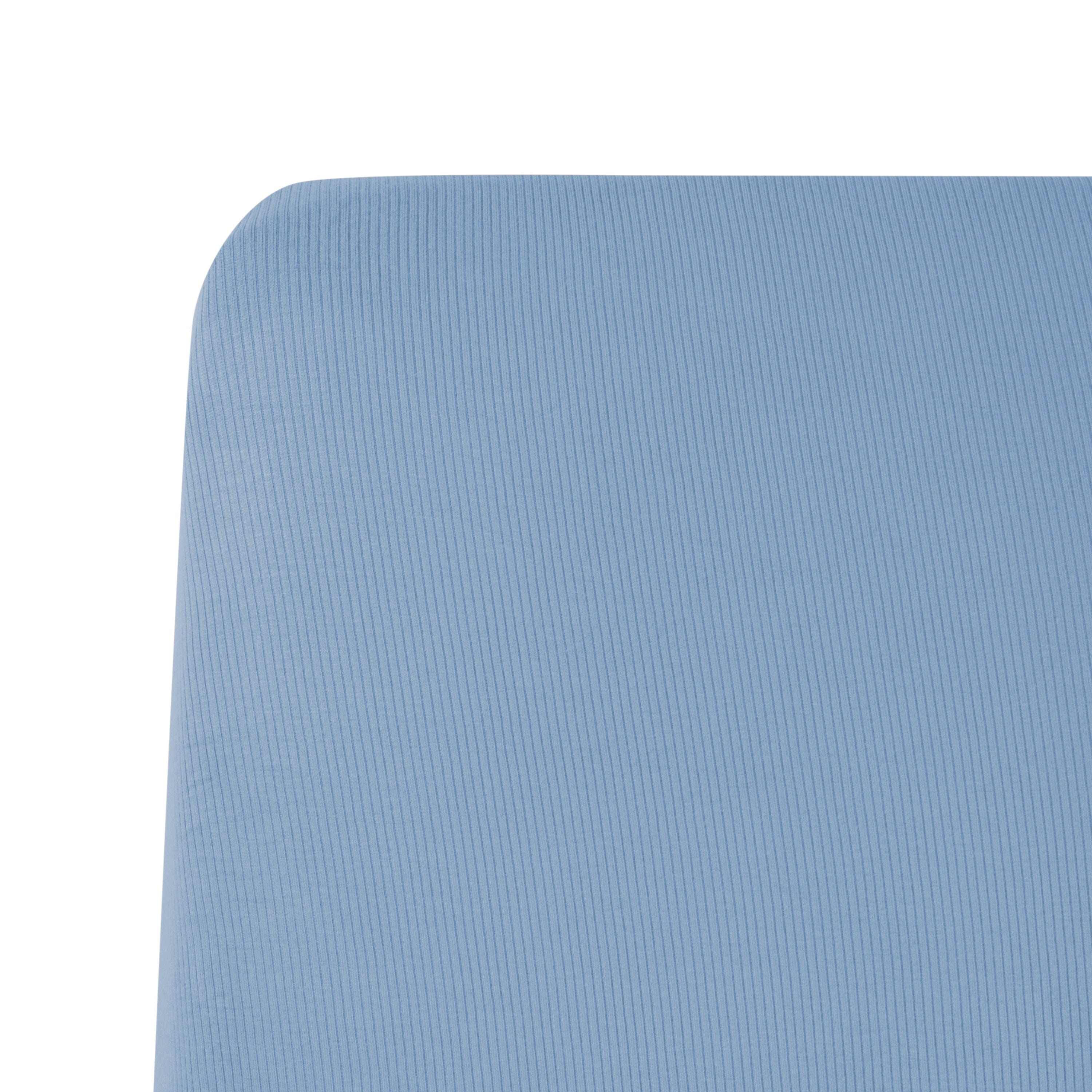 Kyte Baby Ribbed Crib Sheet in Slate