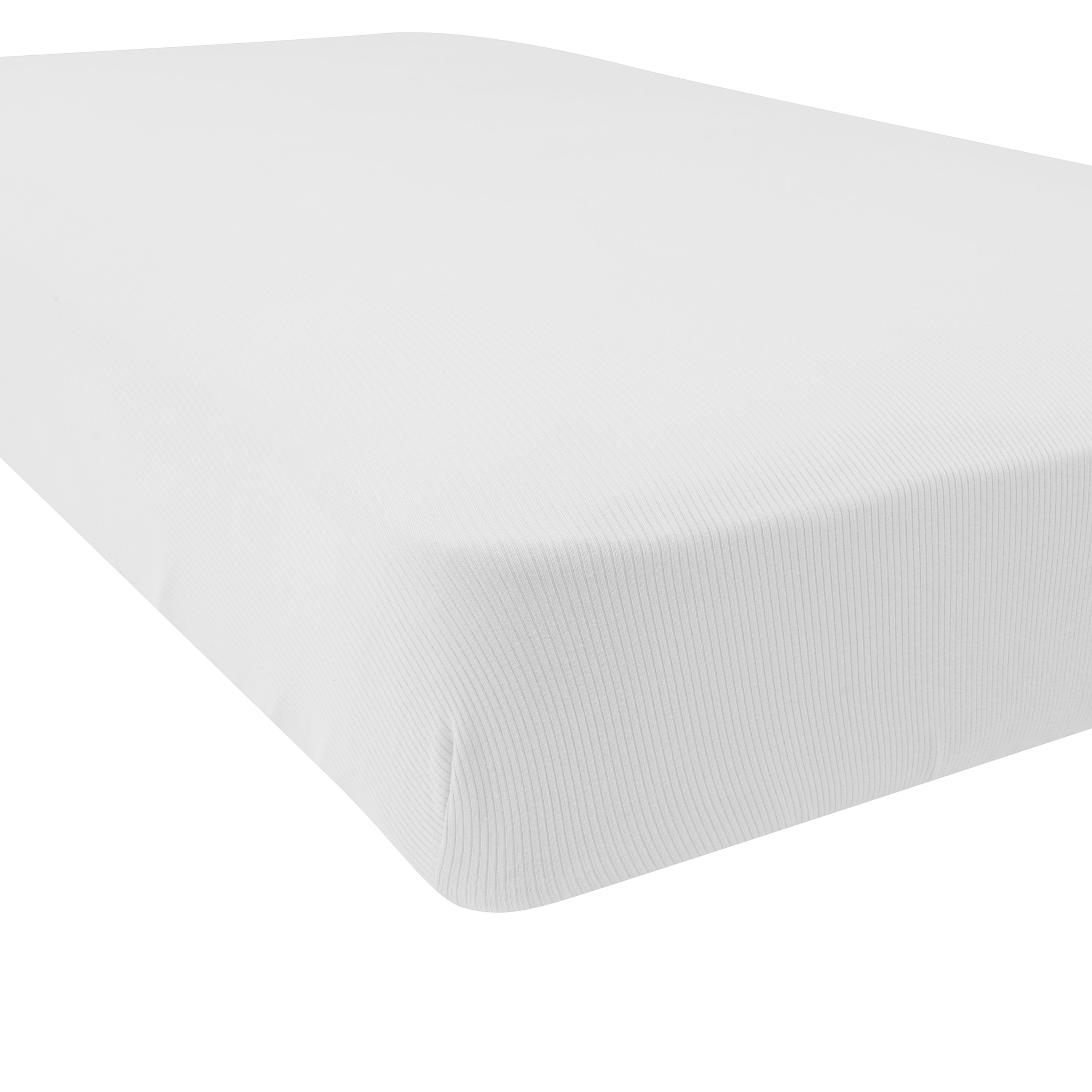 Kyte Baby bamboo Ribbed Crib Sheet in Storm