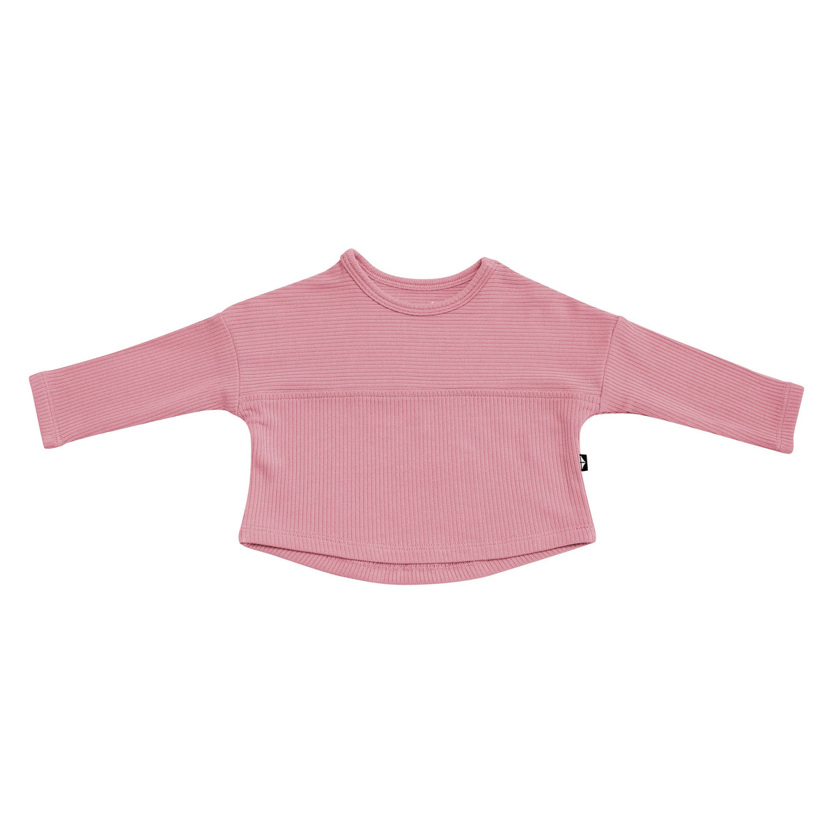 Kyte Baby Ribbed Drop Shoulder Top in Apple Blossom