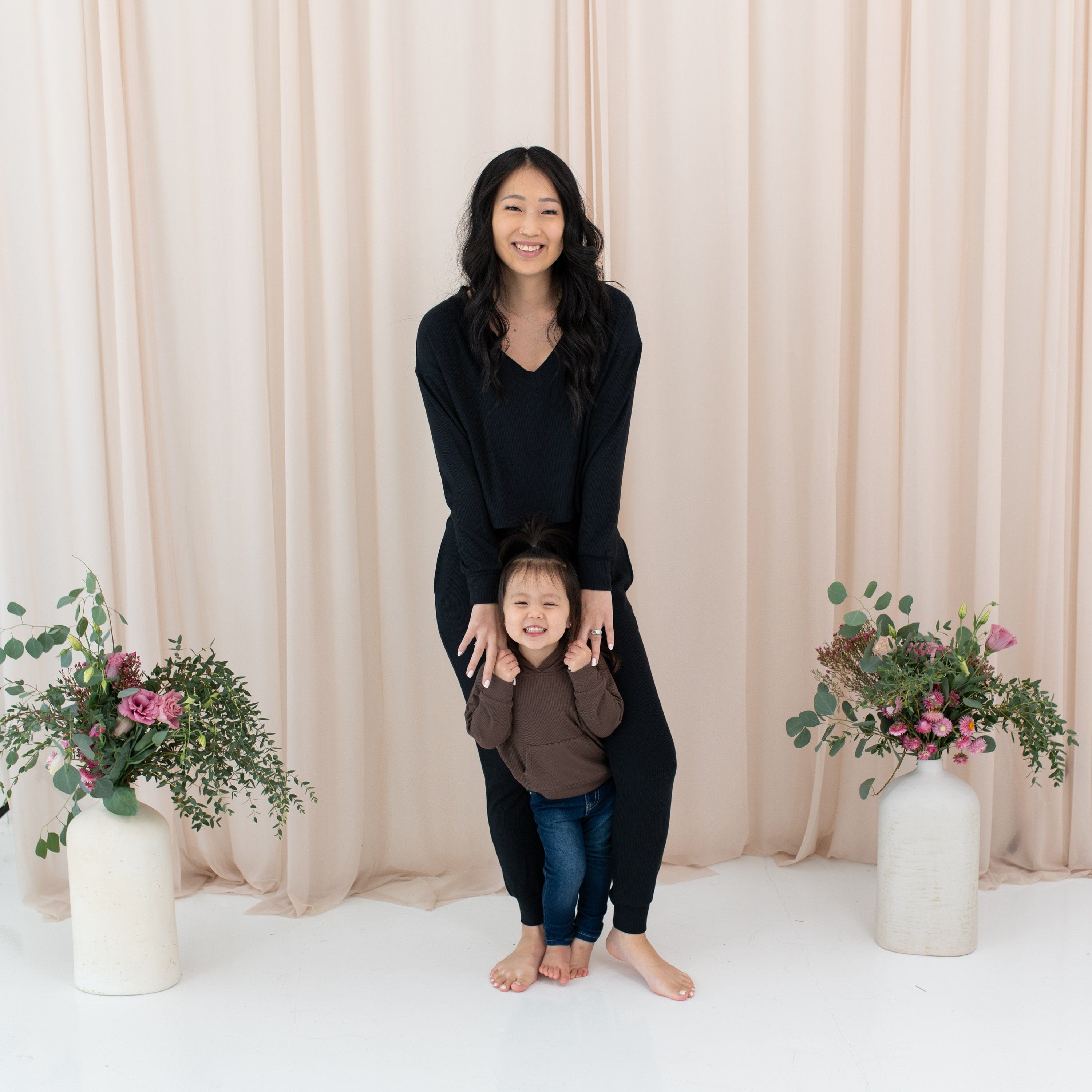 Kyte Baby Ribbed Hoodie Ribbed Hoodie in Espresso