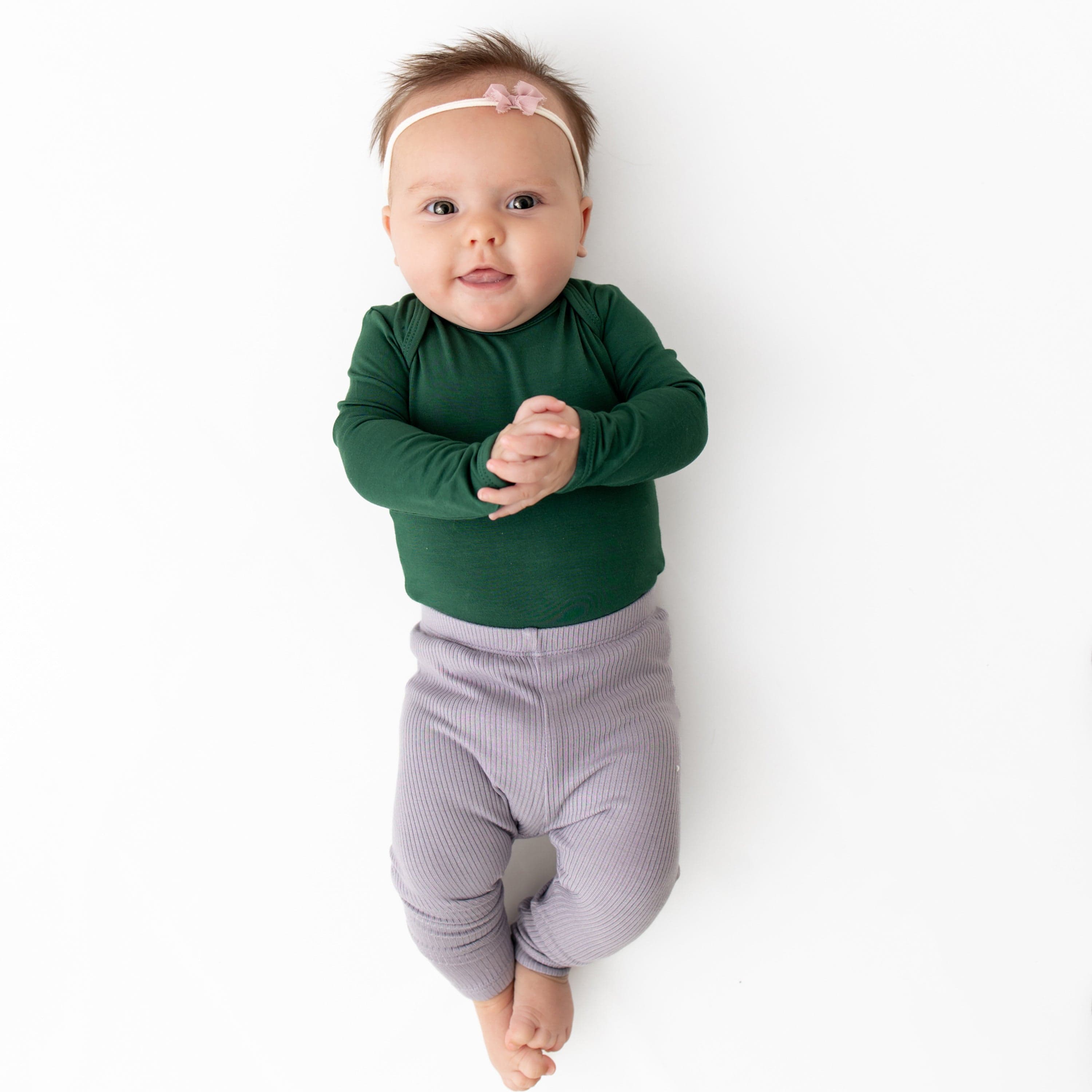 Kyte Baby Ribbed Leggings Ribbed Leggings in Haze