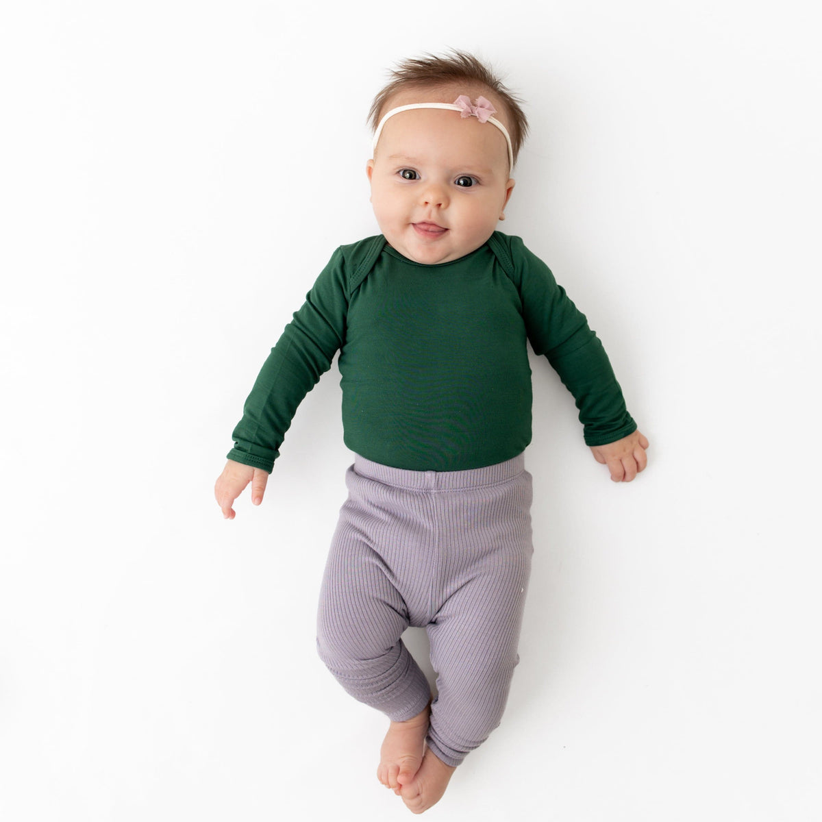 Kyte Baby Ribbed Leggings Ribbed Leggings in Haze