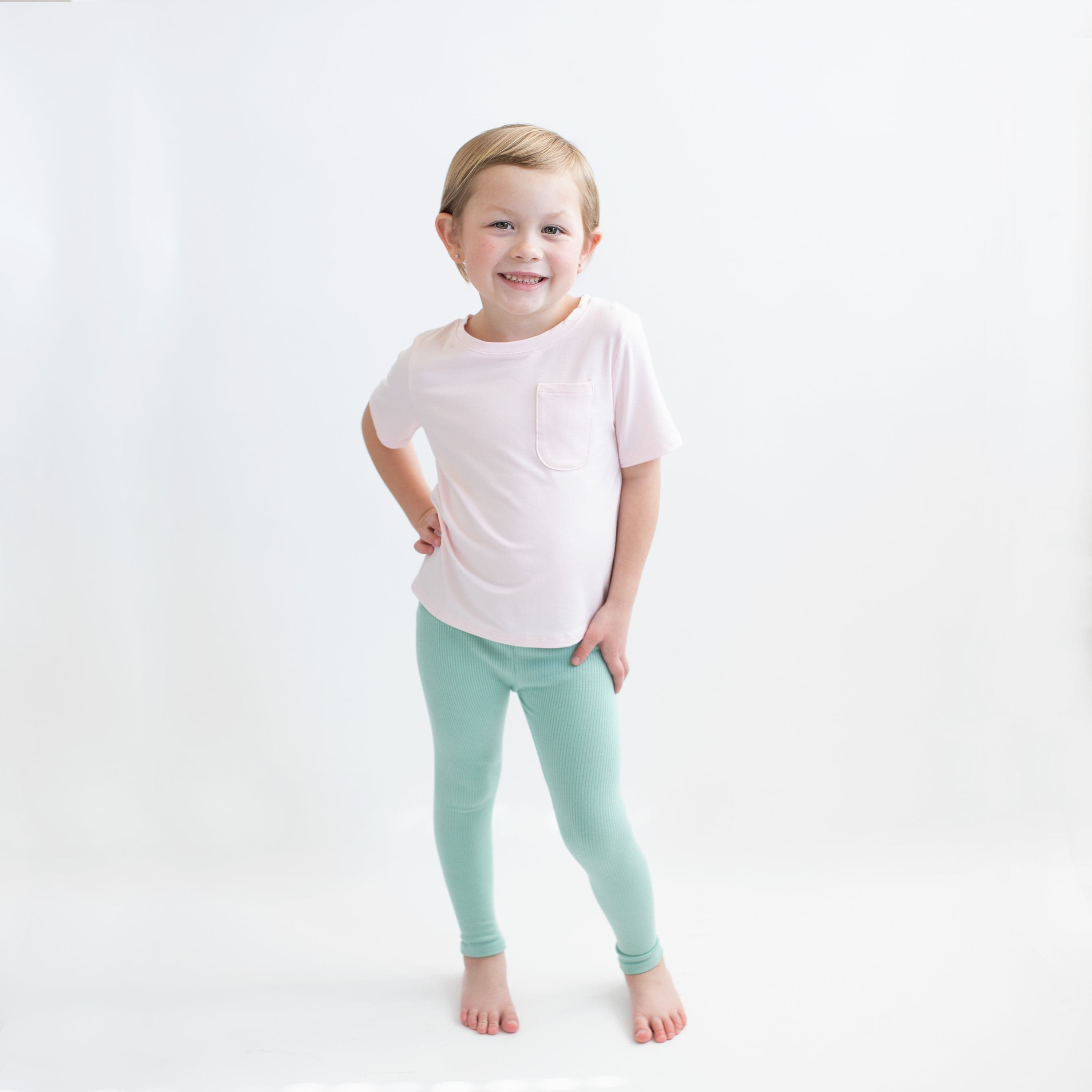 Kyte Baby Ribbed Leggings Ribbed Leggings in Wasabi