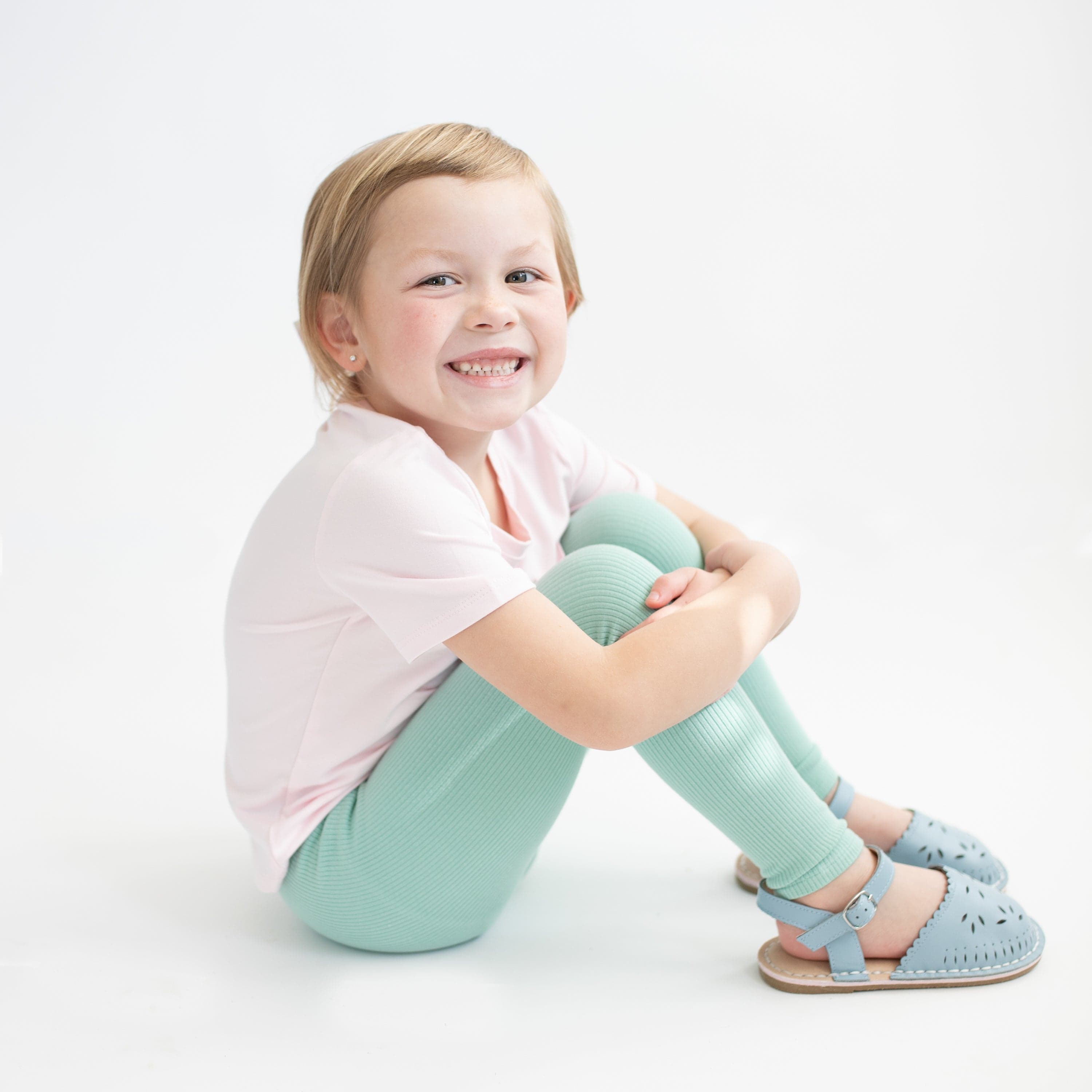 Kyte Baby Ribbed Leggings Ribbed Leggings in Wasabi