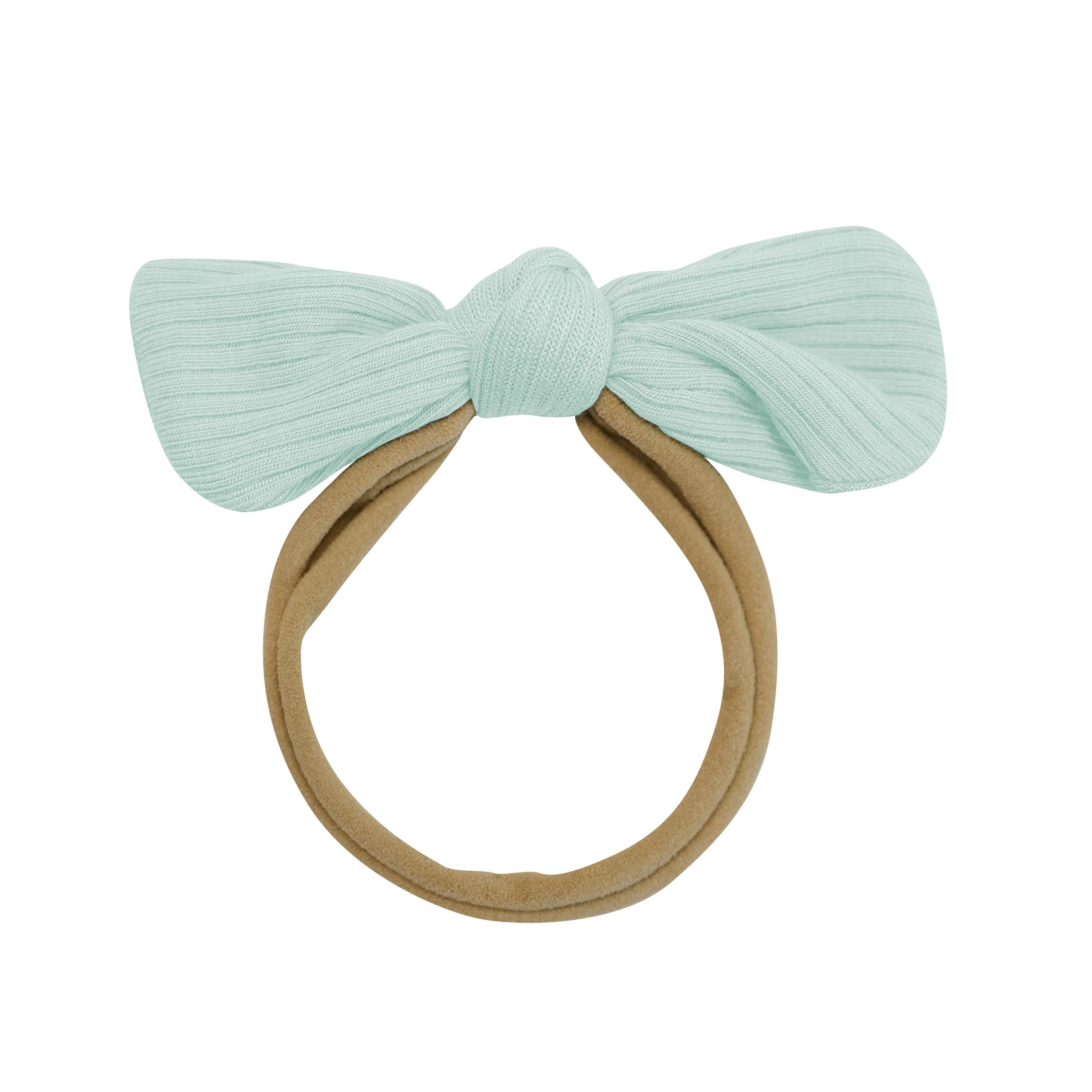 Kyte Baby Ribbed Nylon Bow in Sage