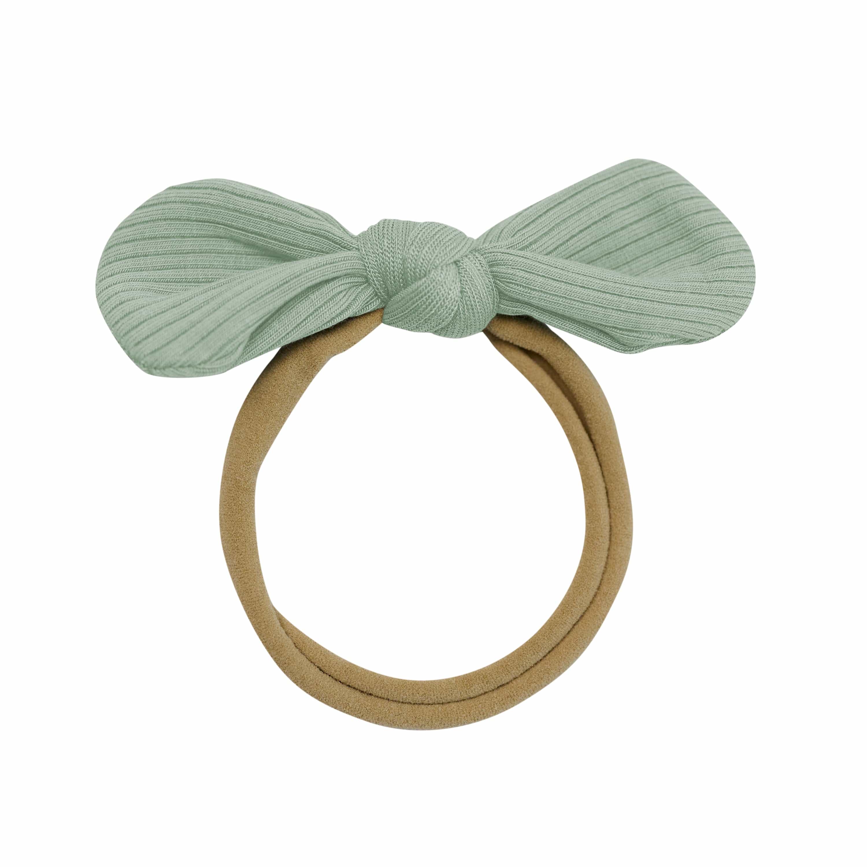 Kyte Baby Ribbed Nylon Bow in Thyme