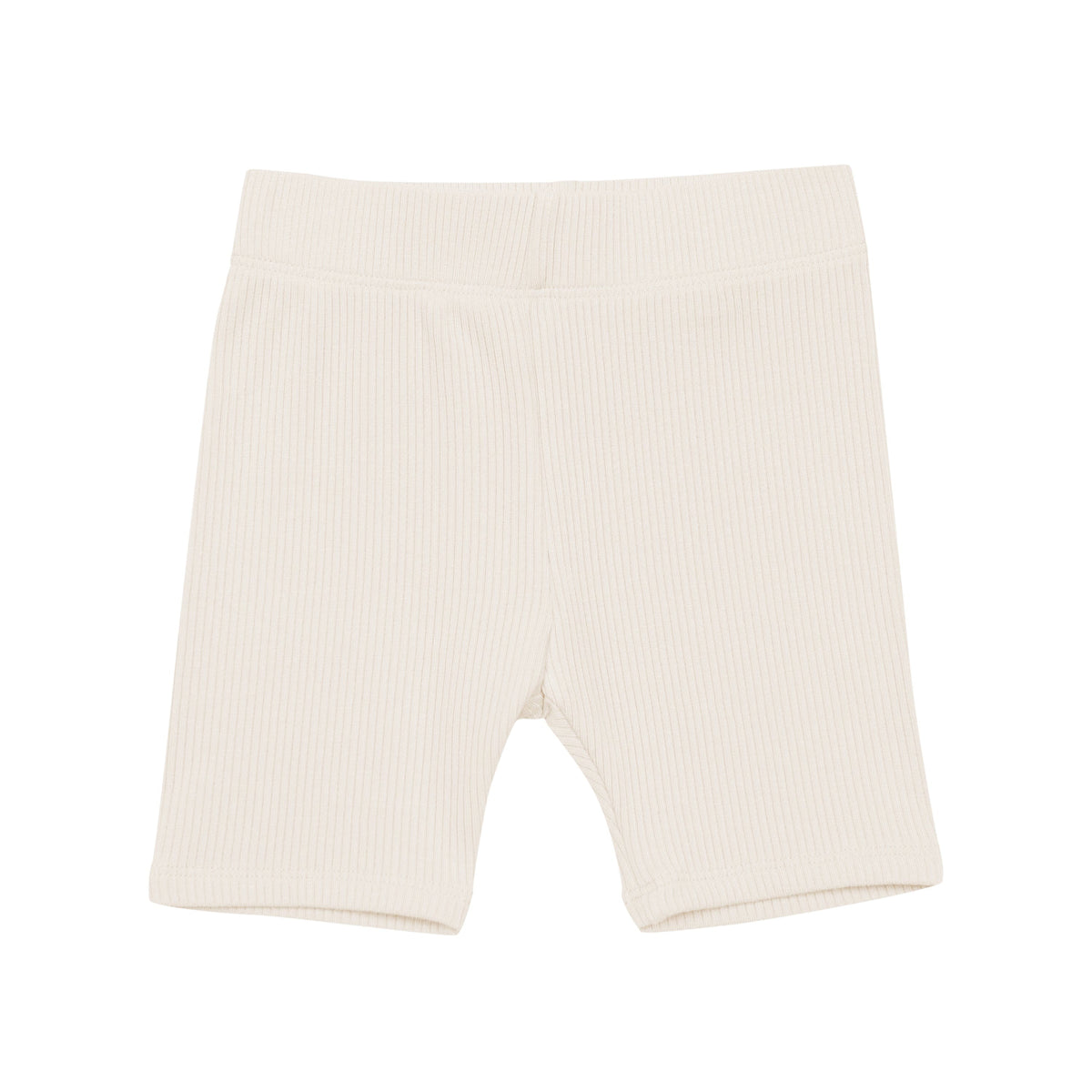 Kyte Baby Ribbed Toddler Biker Shorts in Oat
