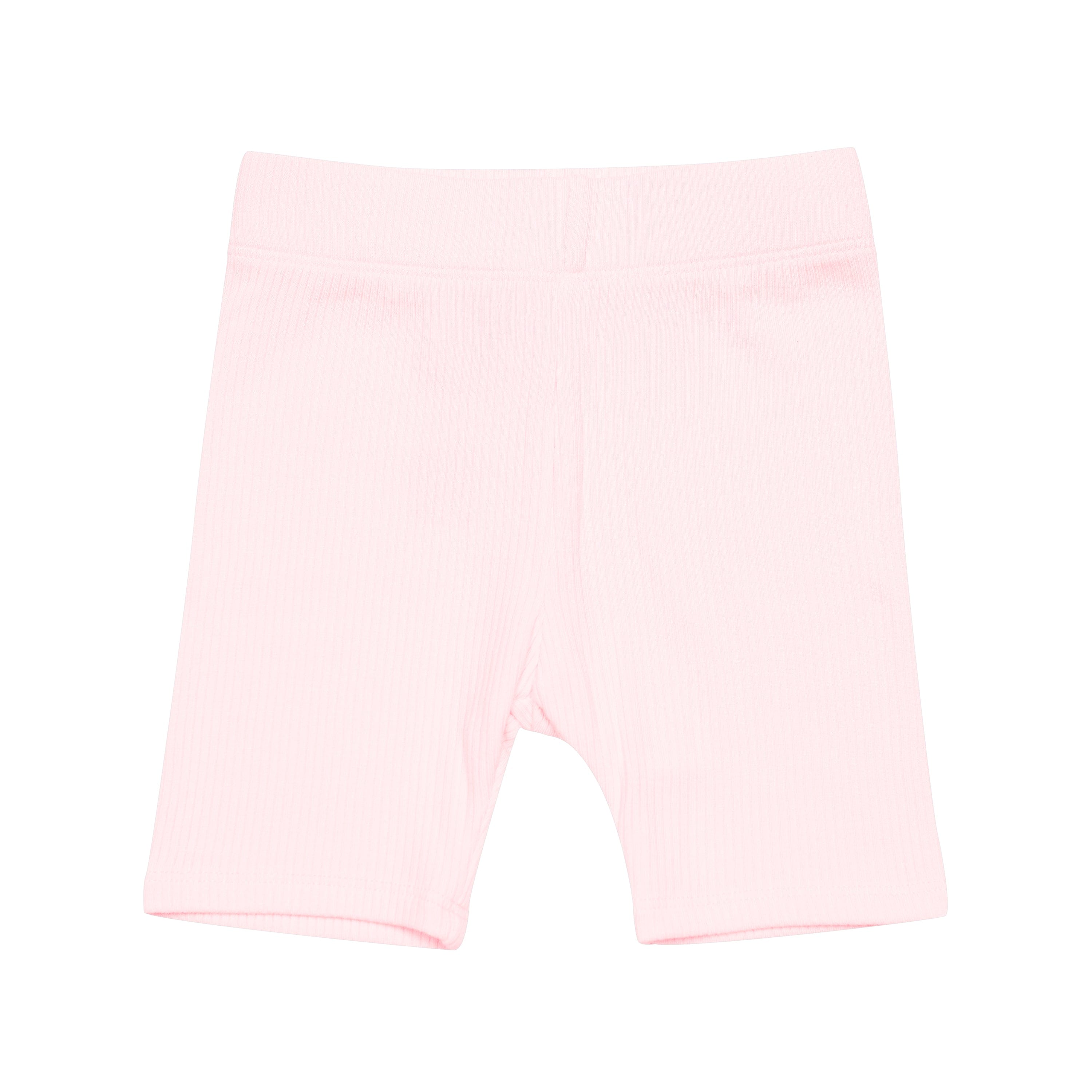 Kyte Baby Ribbed Toddler Biker Shorts in Sakura Pink