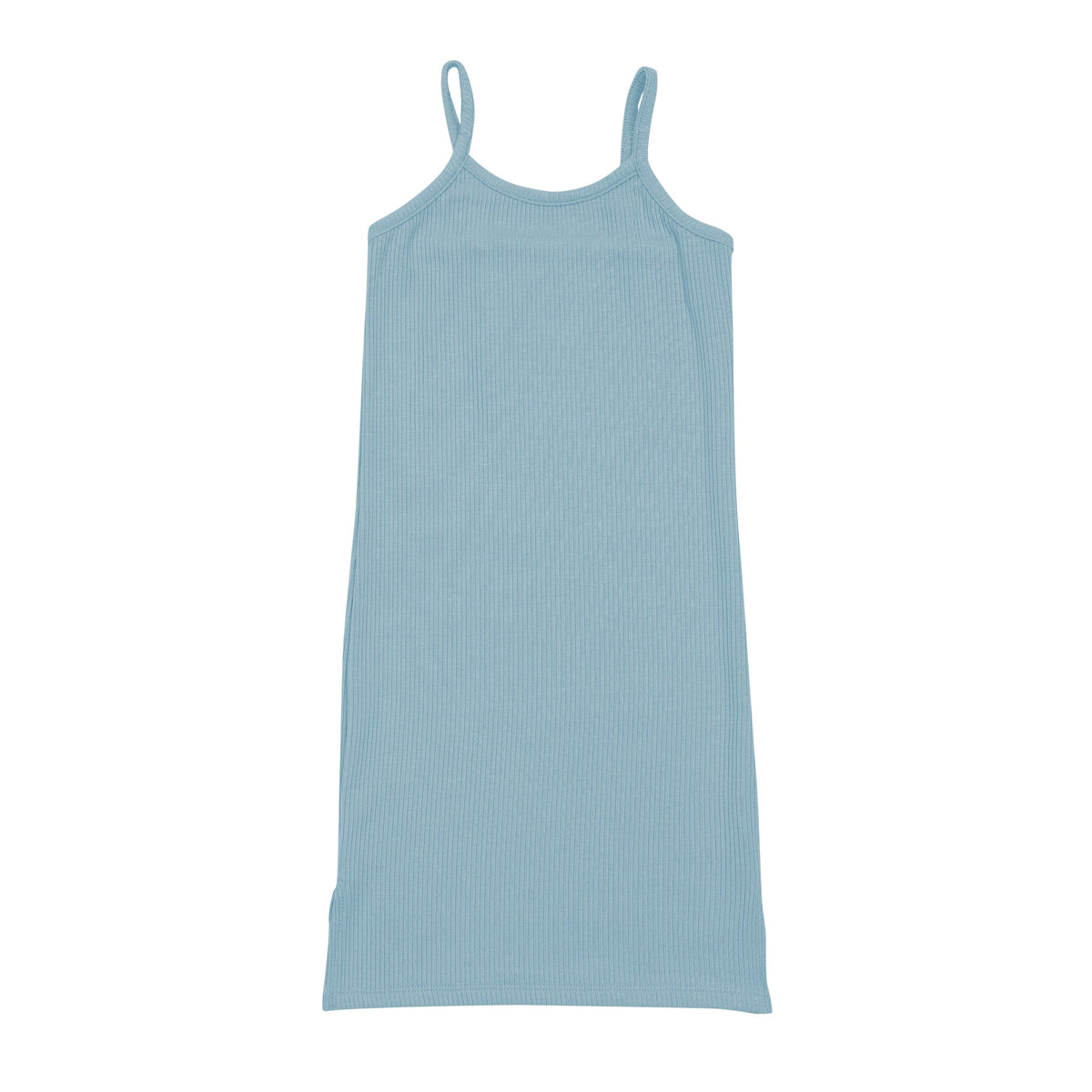 Kyte Baby Ribbed Toddler Cami Dress inDusty Blue
