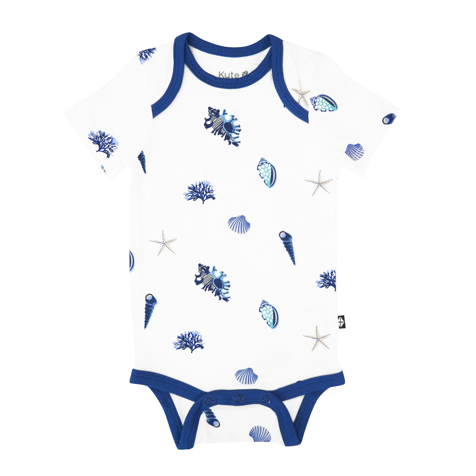 Kyte Baby Short Sleeve Bodysuits Bodysuit in Royal Shell