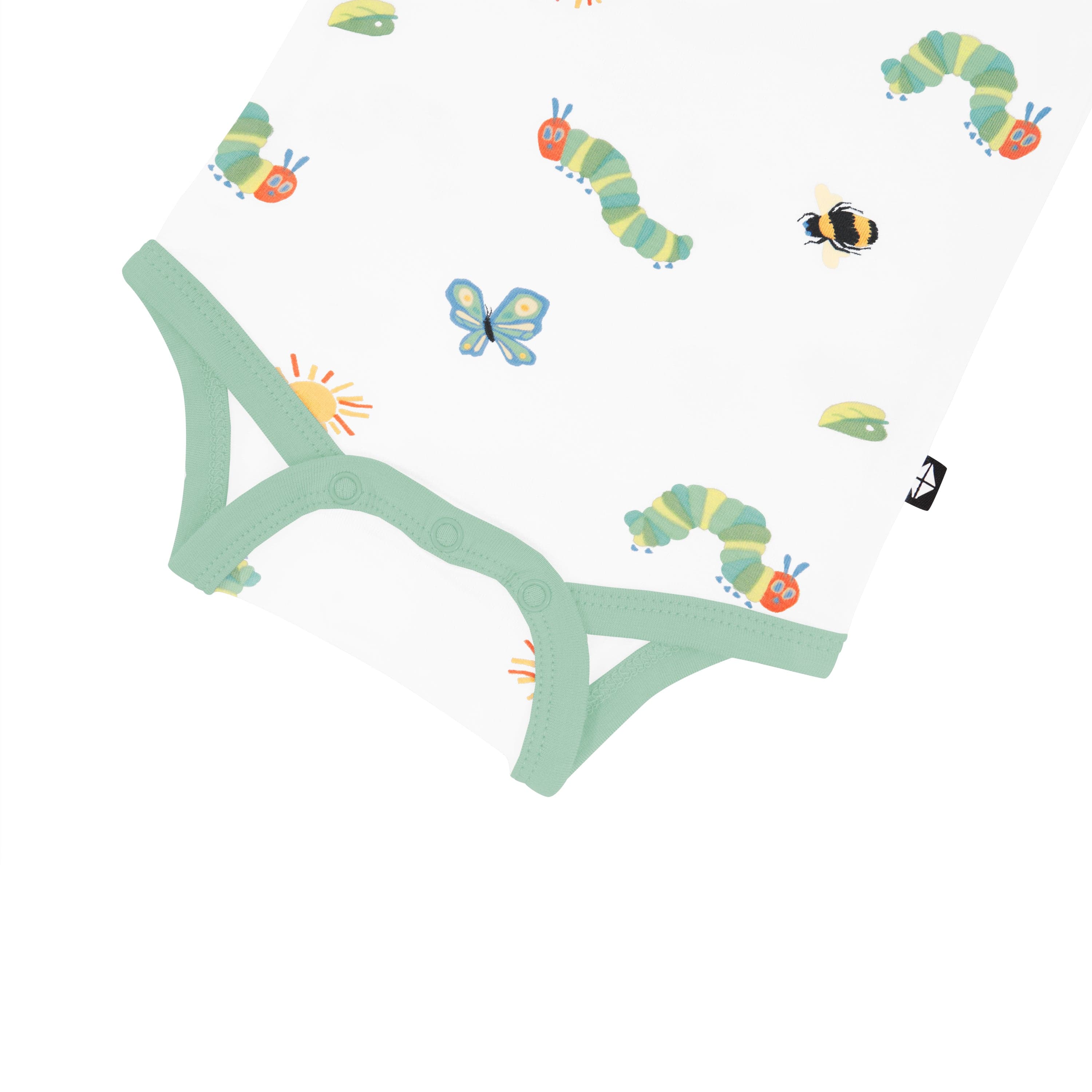 Kyte BABY Short Sleeve Bodysuits Bodysuit in The Very Hungry Caterpillar™ and Friends