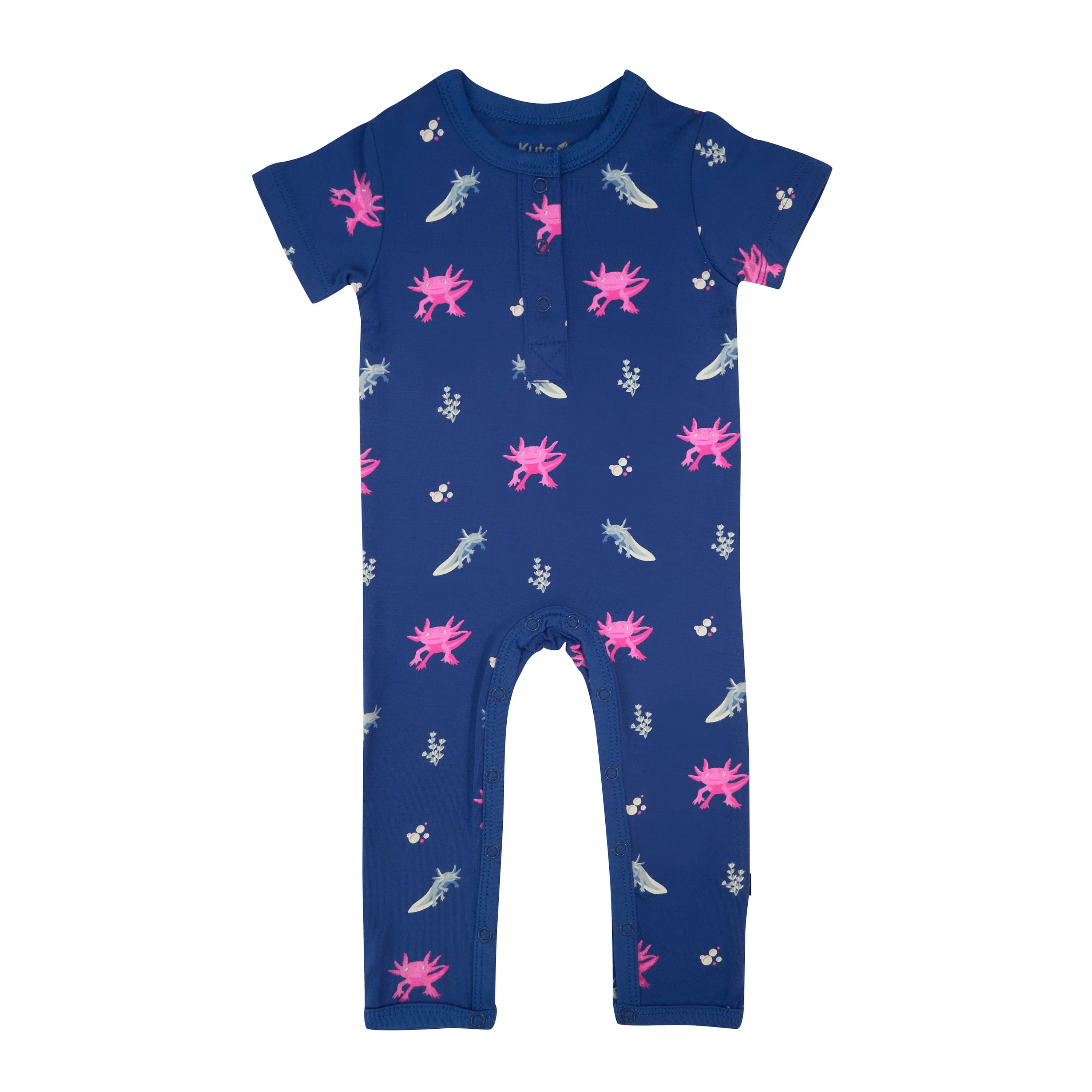 Kyte Baby Short Sleeve Rompers Short Sleeve Romper in Axolotl