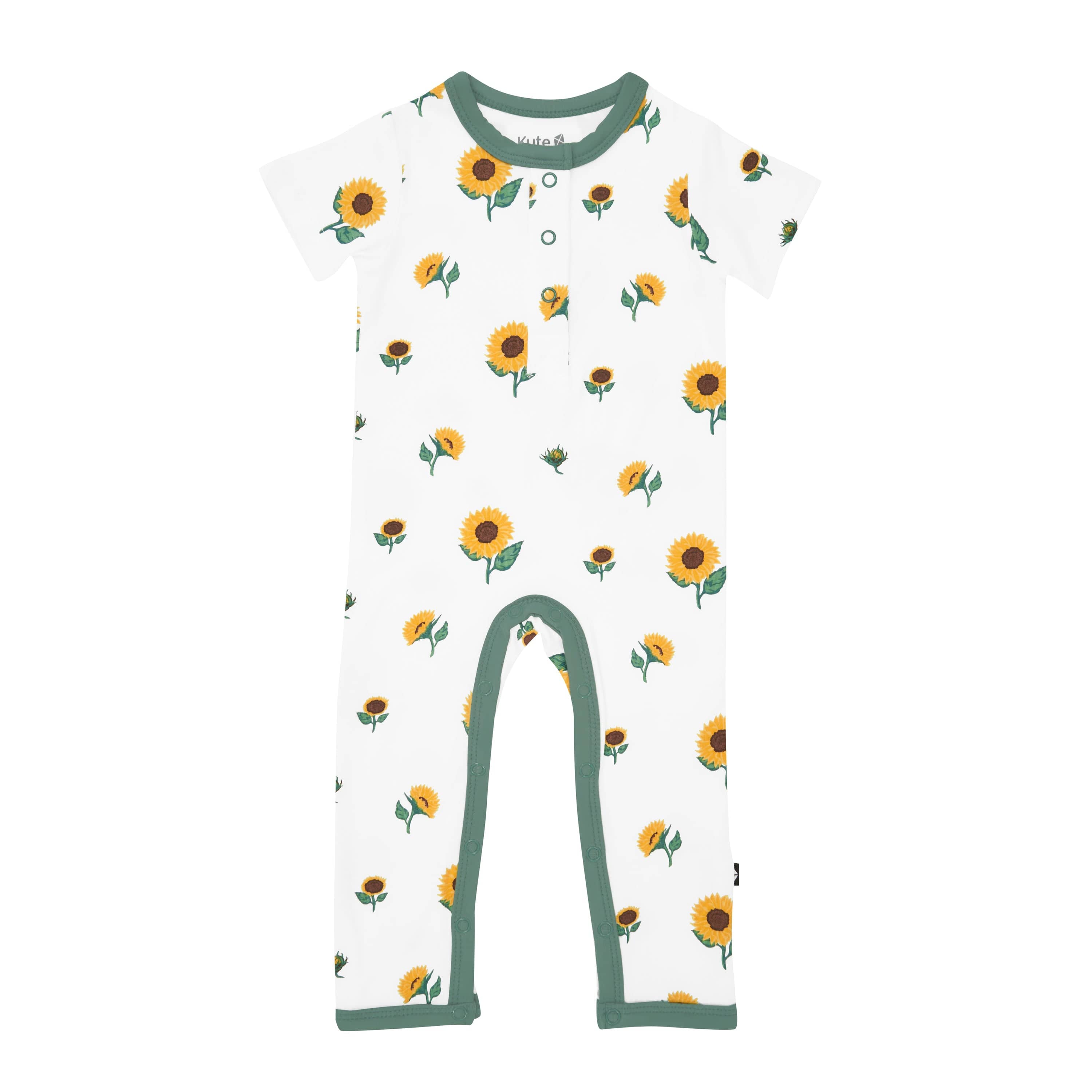 Kyte Baby Short Sleeve Rompers Short Sleeve Romper in Sunflower
