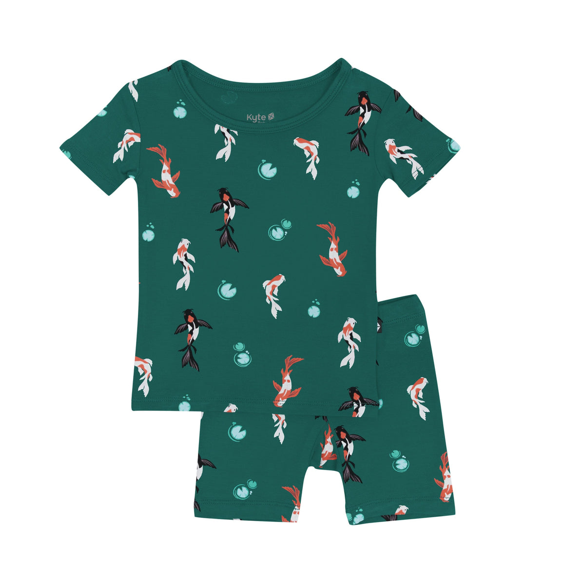 Kyte Baby Short Sleeve Toddler Pajama Set Short Sleeve Pajamas in Koi