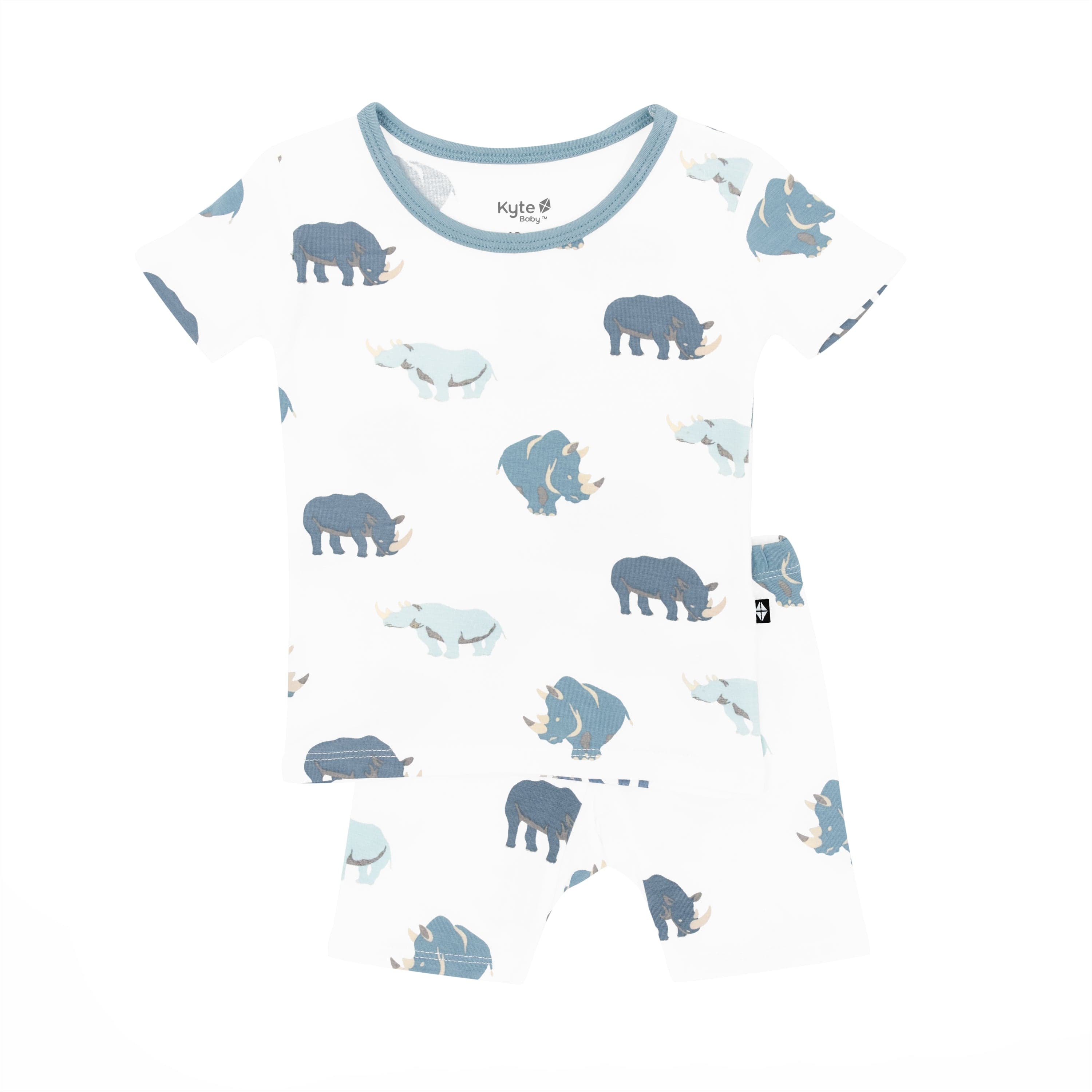 Kyte Baby Short Sleeve Pajamas in Rhino
