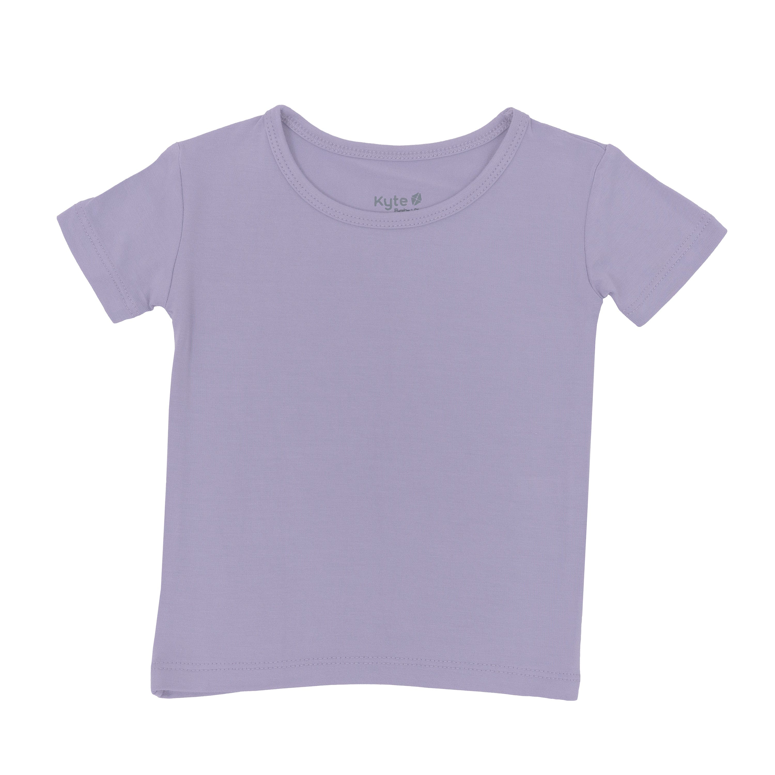 Shirt from Short Sleeve Pajama set in Taro purple