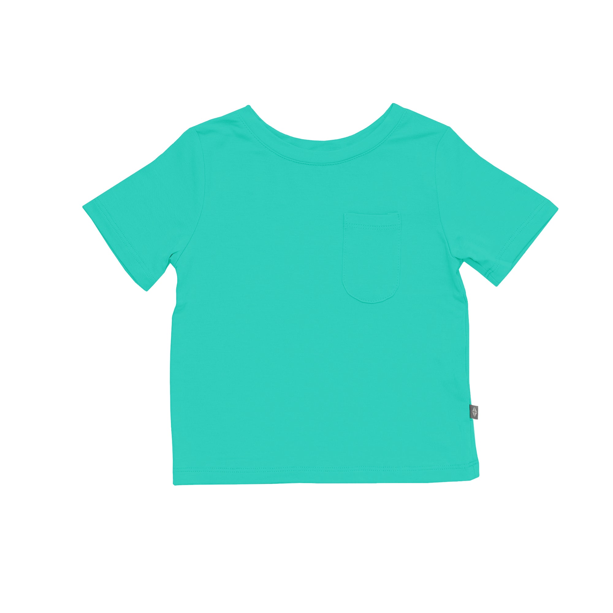Kyte Baby Short Sleeve Toddler Unisex Tee Toddler Crew Neck Tee in Caribbean