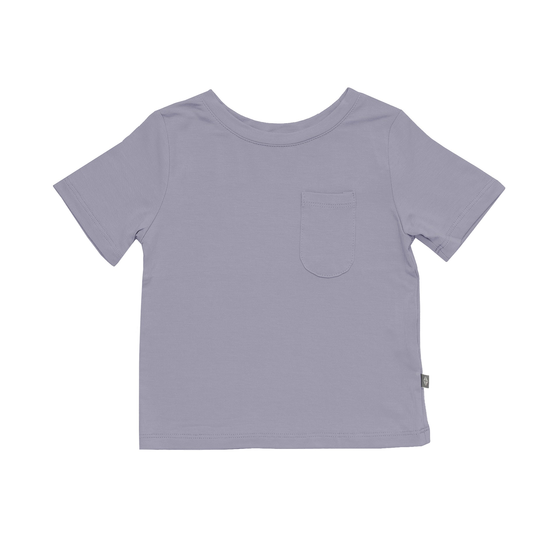 Kyte Baby Short Sleeve Toddler Unisex Tee Toddler Crew Neck Tee in Haze