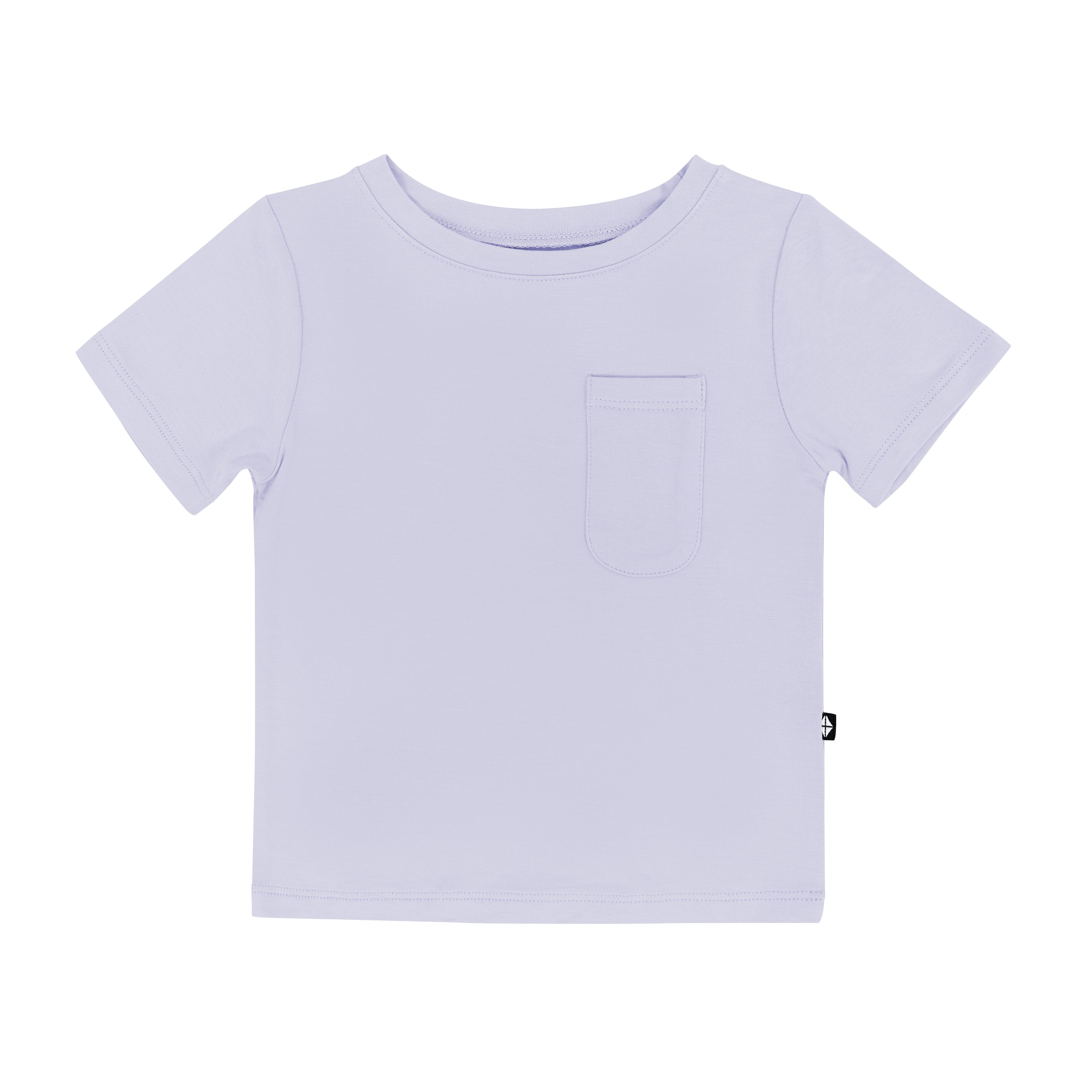 Kyte Baby Short Sleeve Toddler Unisex Tee Toddler Crew Neck Tee in Lilac