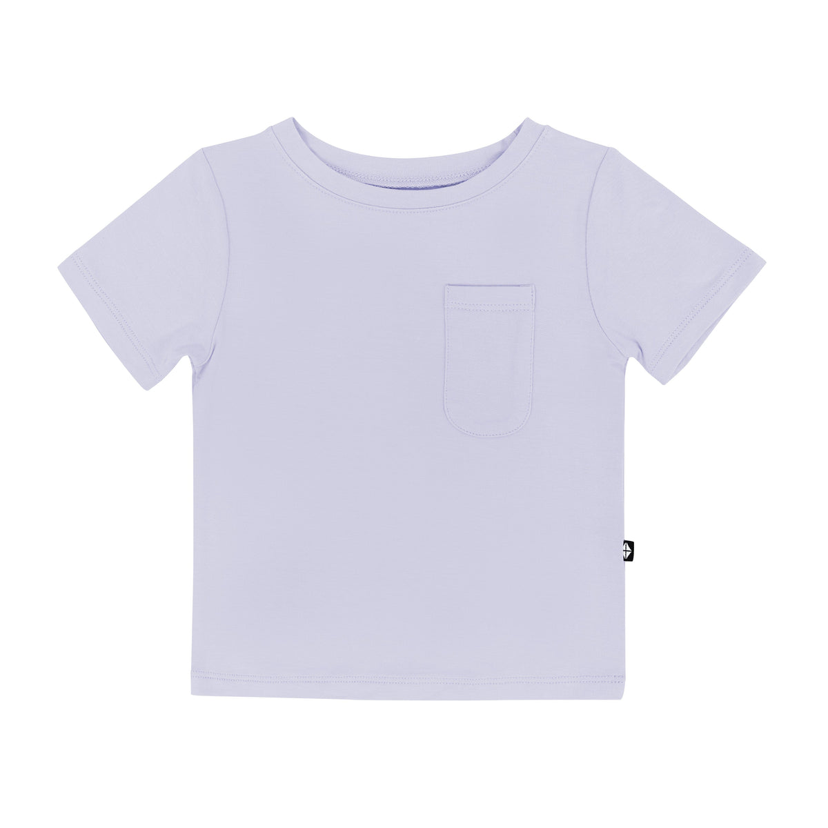 Kyte Baby Short Sleeve Toddler Unisex Tee Toddler Crew Neck Tee in Lilac