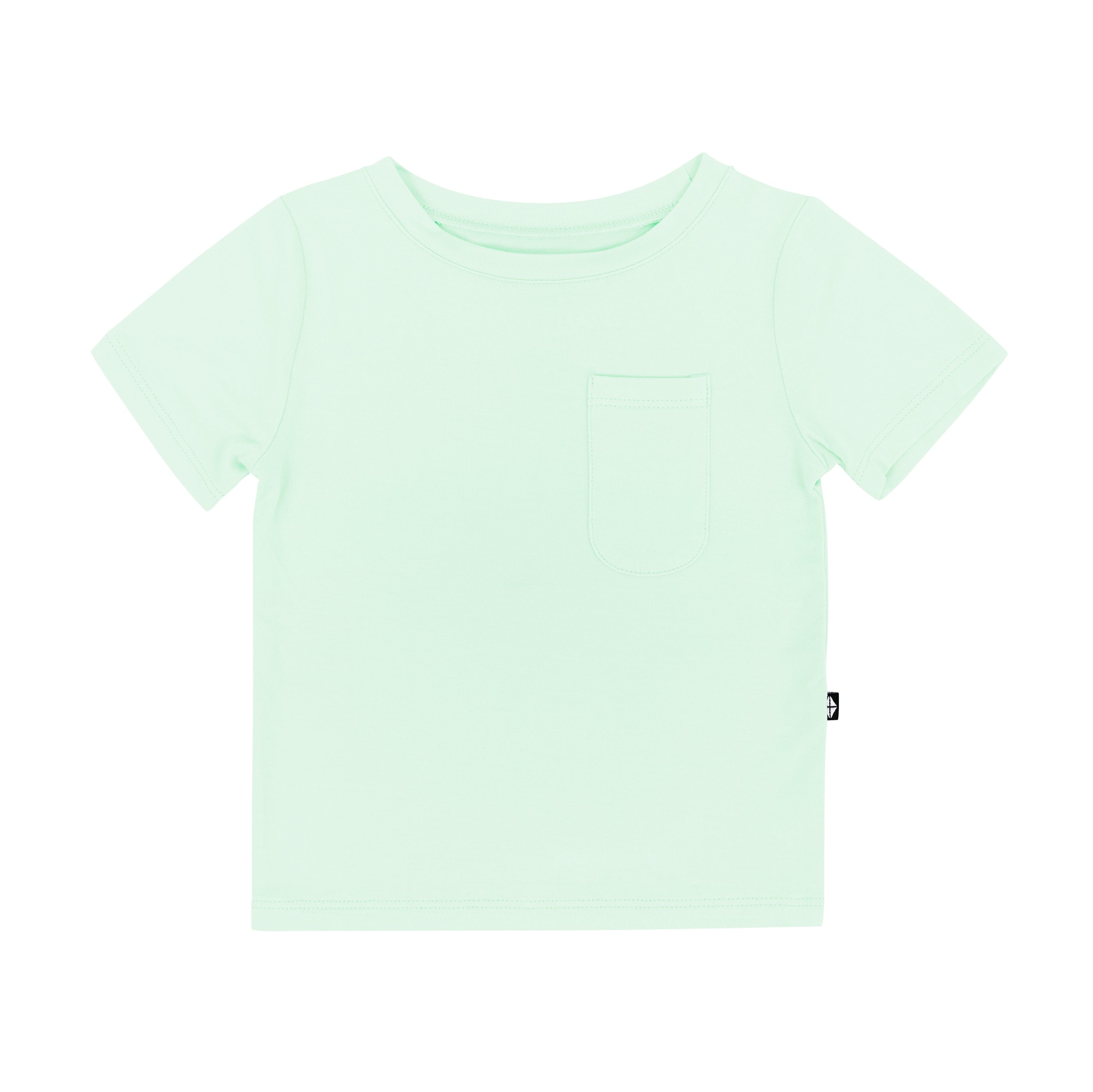 Kyte Baby Short Sleeve Toddler Unisex Tee Toddler Crew Neck Tee in Mint