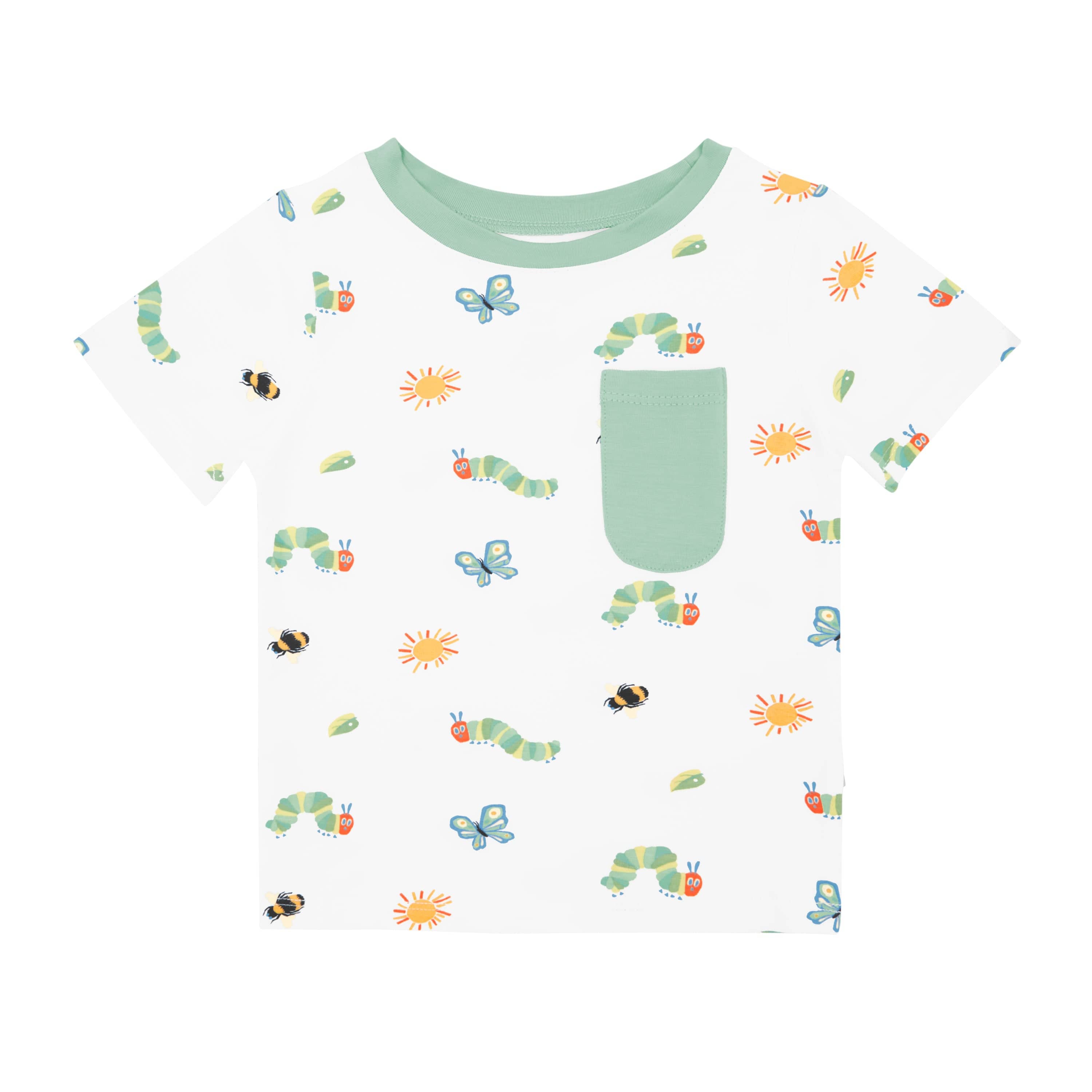 Kyte Baby Toddler Crew Neck Tee in The Very Hungry Caterpillar™ and Friends