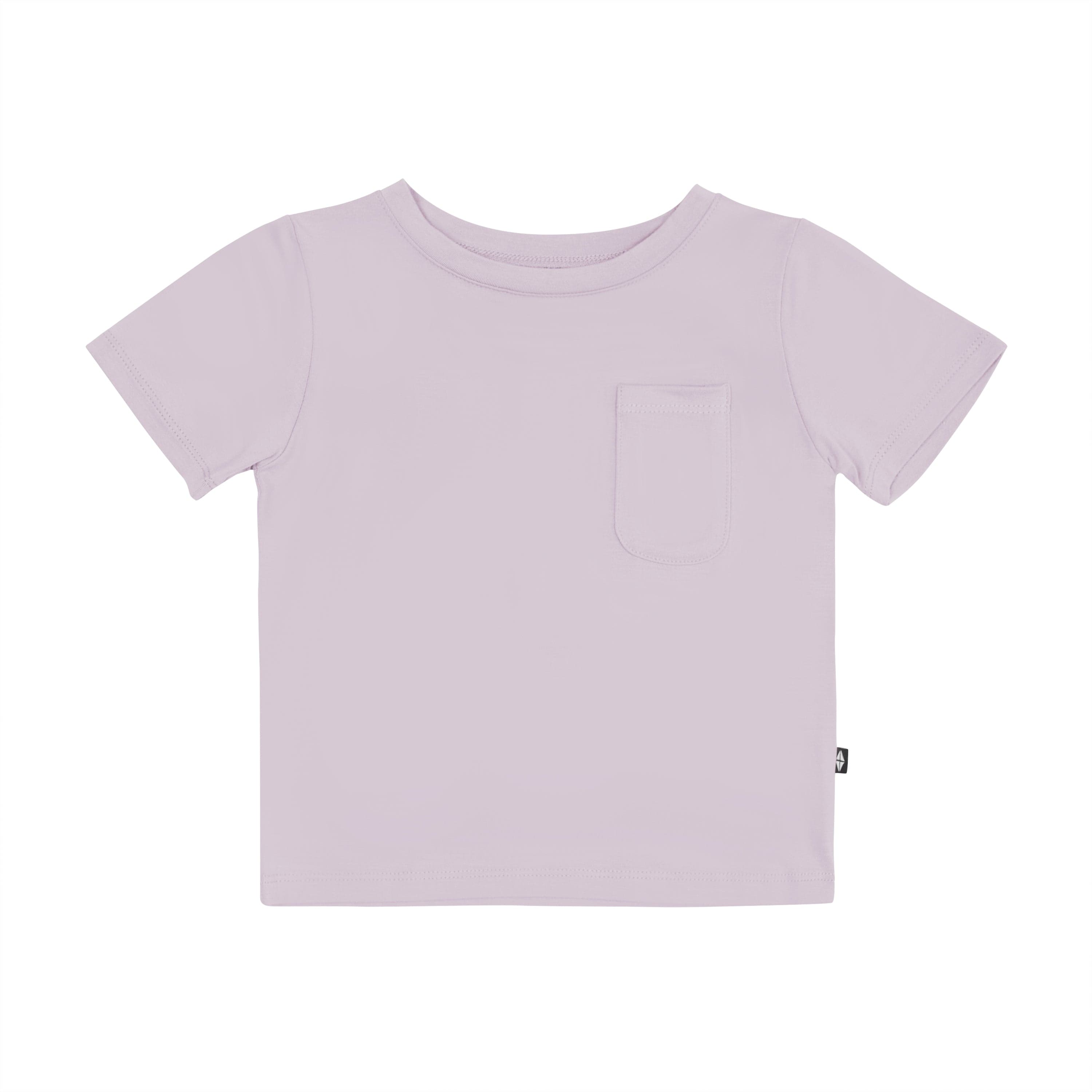 Kyte Baby Short Sleeve Toddler Unisex Tee Toddler Crew Neck Tee in Wisteria