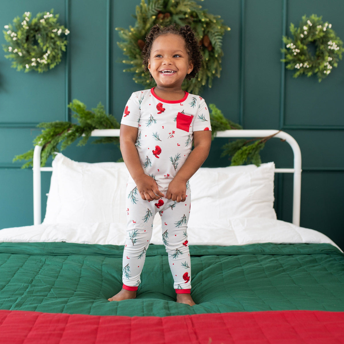 Kyte Baby Short Sleeve with Pants Pajama Short Sleeve with Pants Pajamas in Winterberry