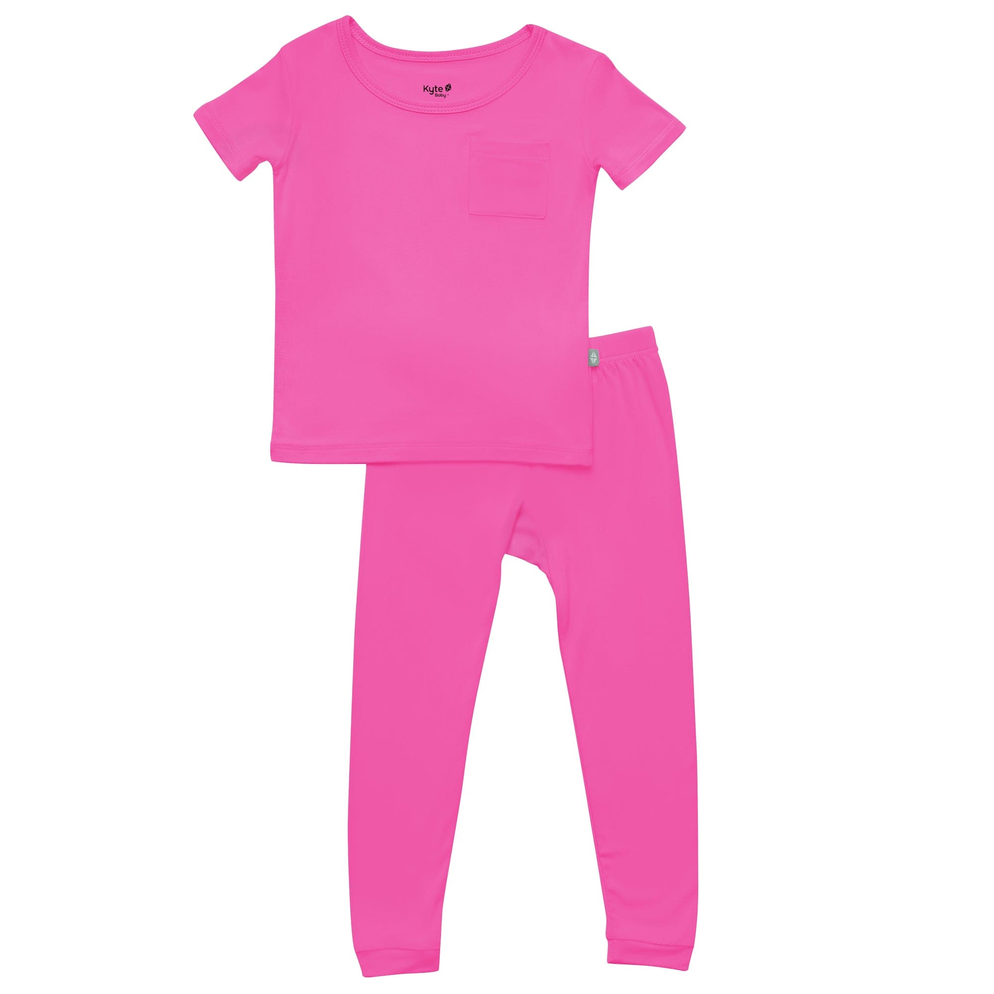 Short Sleeve with Pants Pajamas in Raspberry