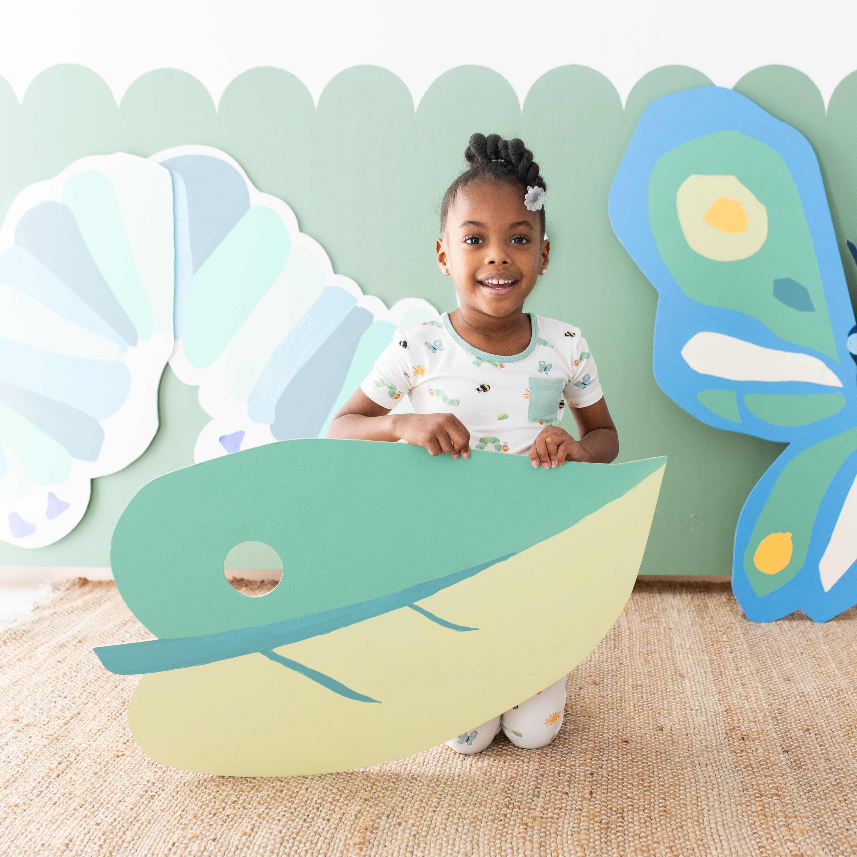 Child wearing Short Sleeve with Pants The Very Hungry Caterpillar Pajamas