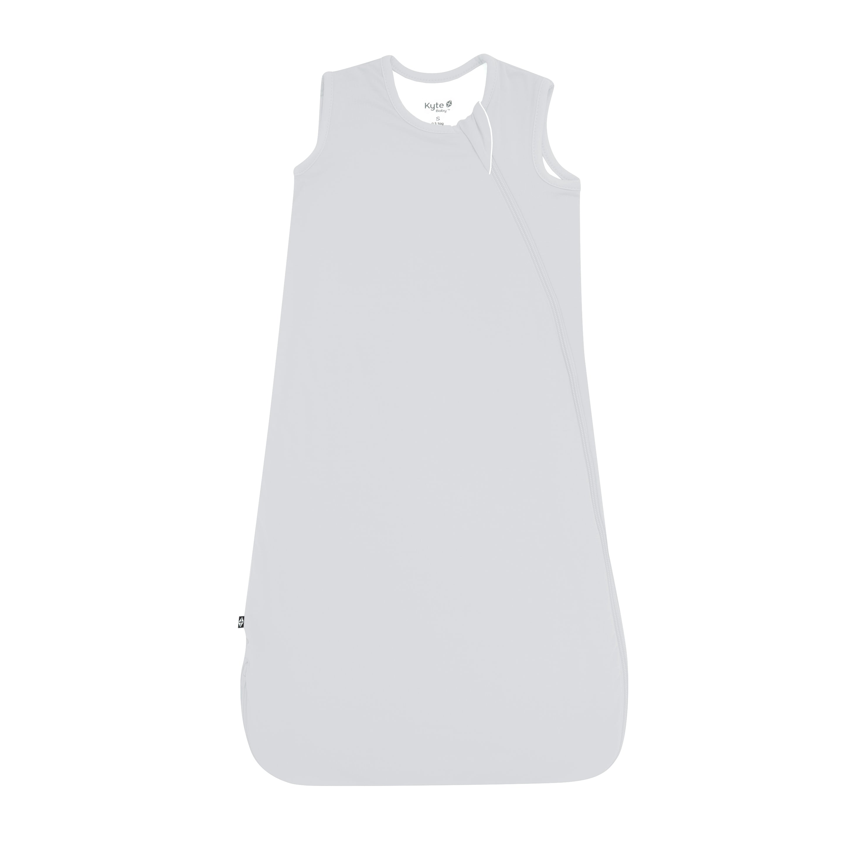 Flat lay photo of Kyte Baby Sleep Bag in Storm 0.5