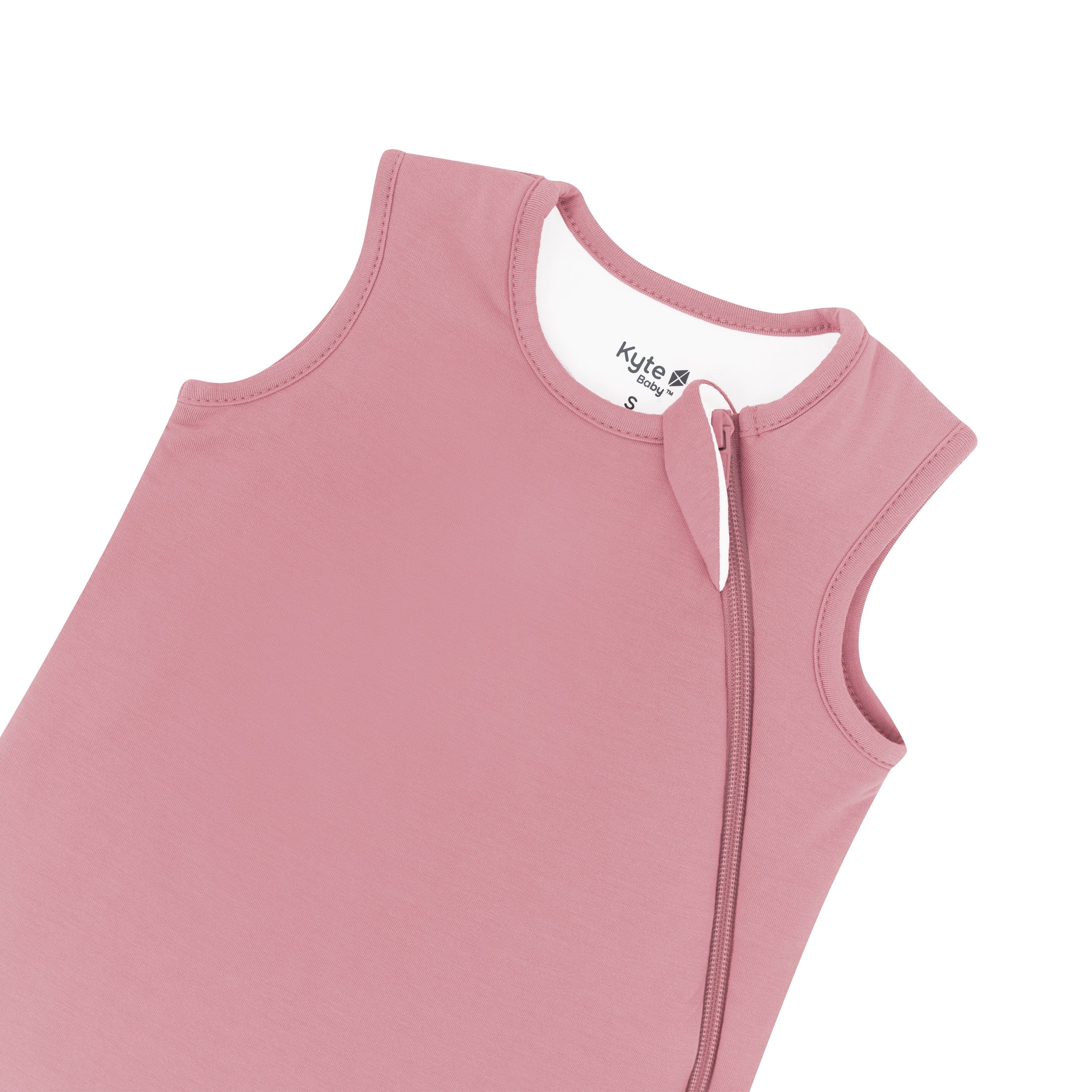 Zipper garage on Sleep Bag in Apple Blossom