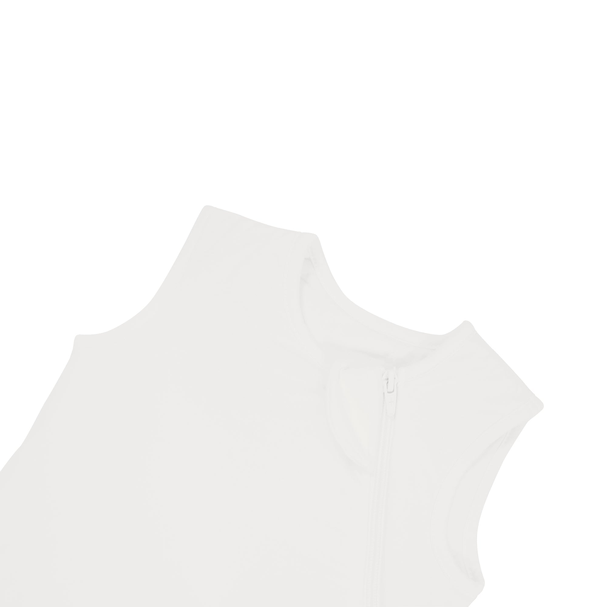 Zipper garage on Kyte Baby Sleep Bag in Cloud 1.0