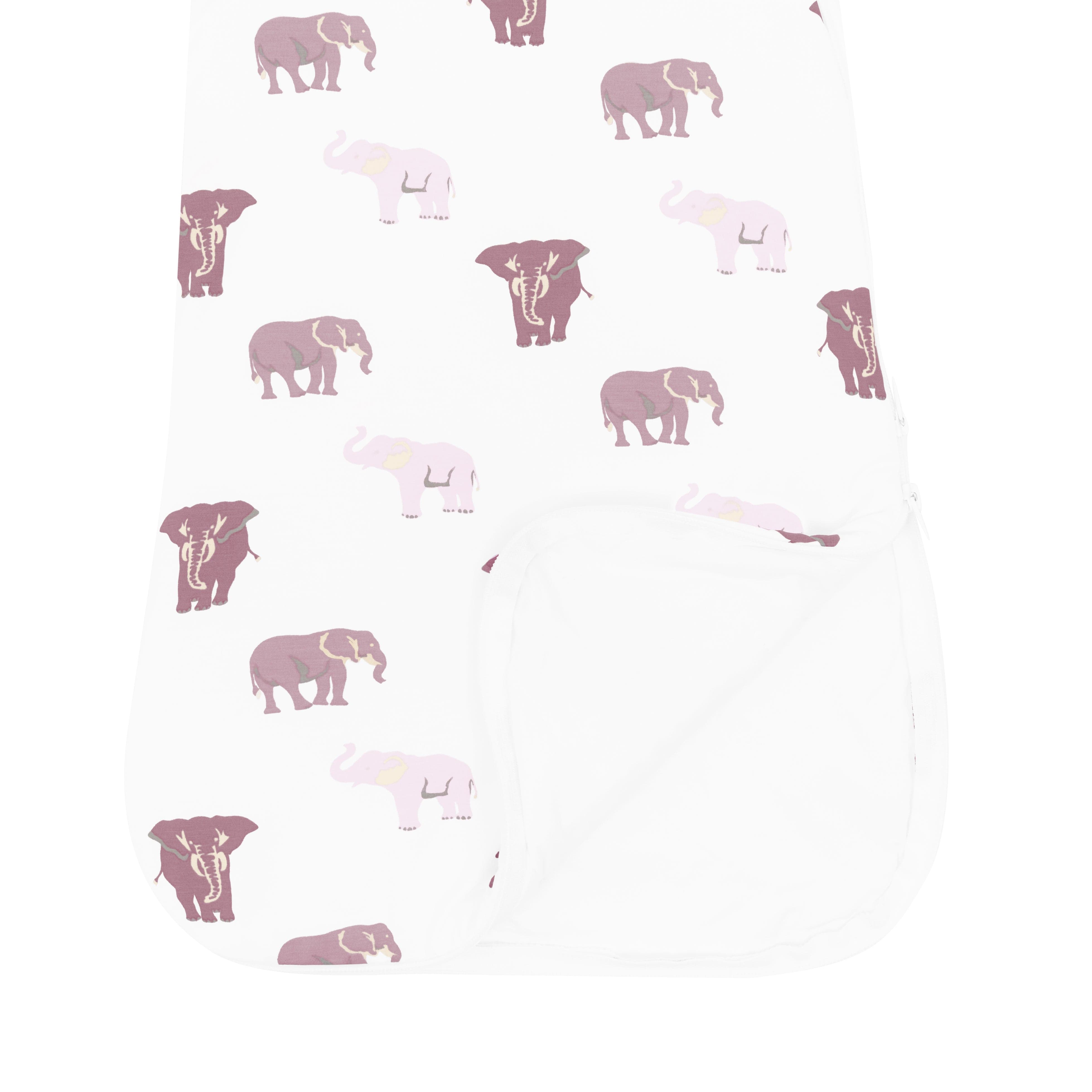Kyte Baby bamboo Sleep Bag in Elephant 1.0 double zipper