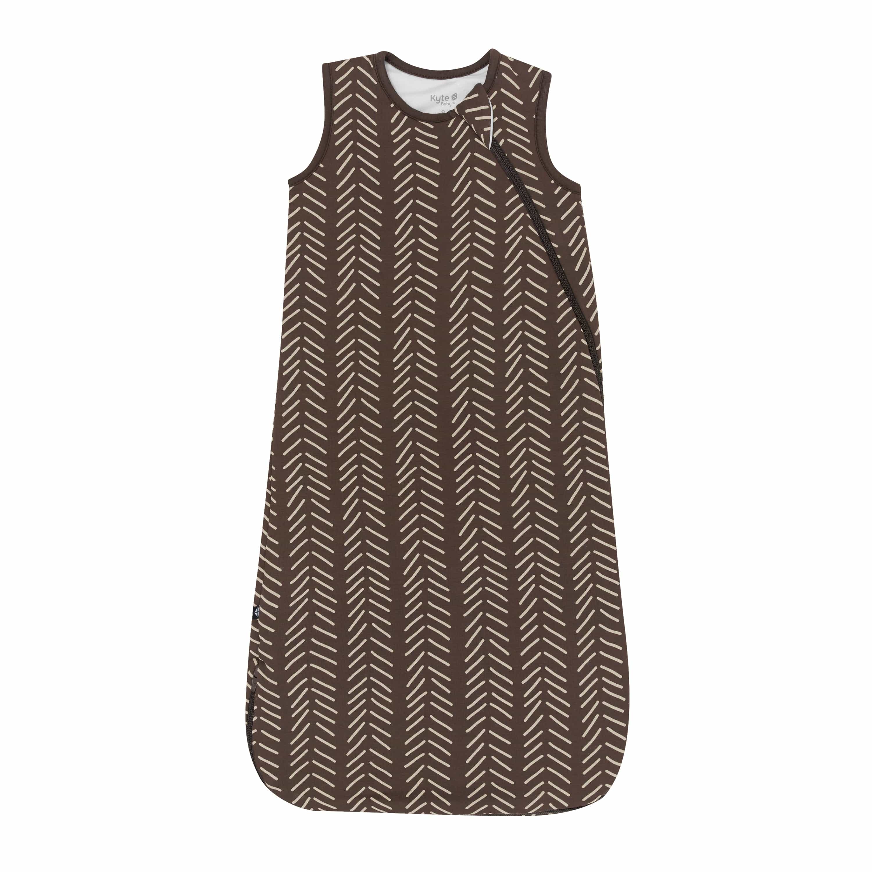 Kyte Baby Sleep Bag 1.0 Tog Sleep Bag in Espresso Herringbone 1.0