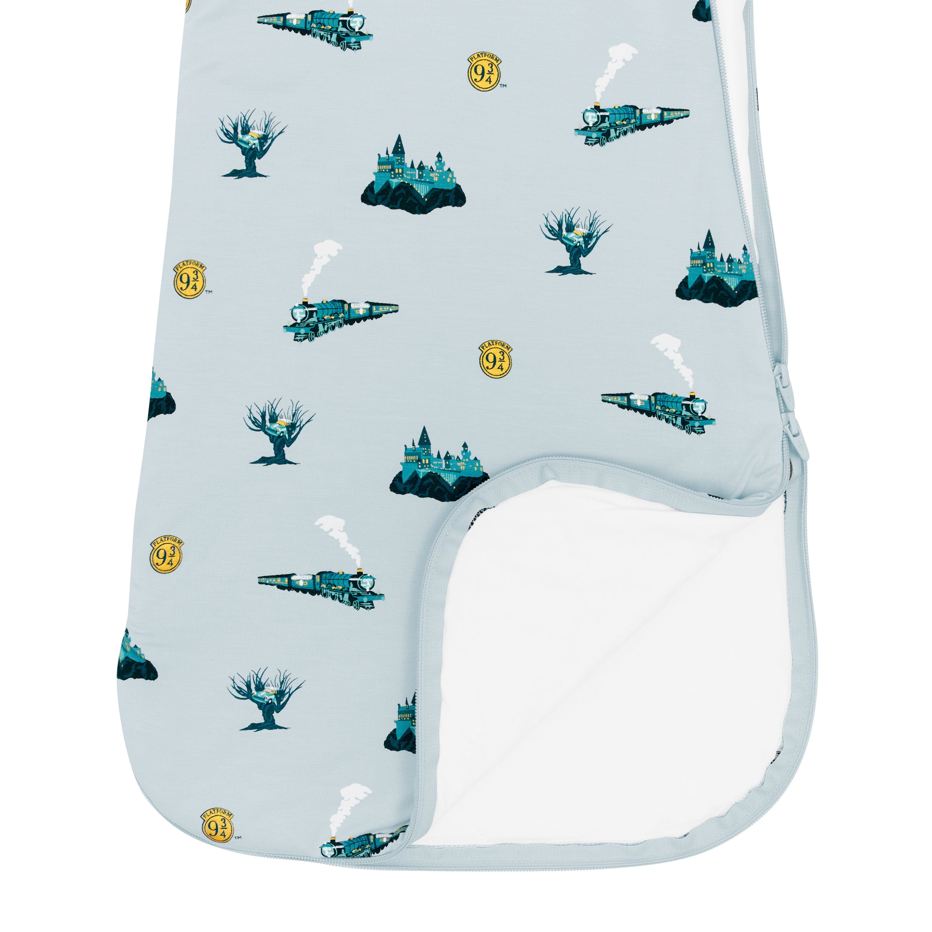 Bottom zipper unzipped showing the dual zipper functionality on the 1.0 Sleep Bag in Journey