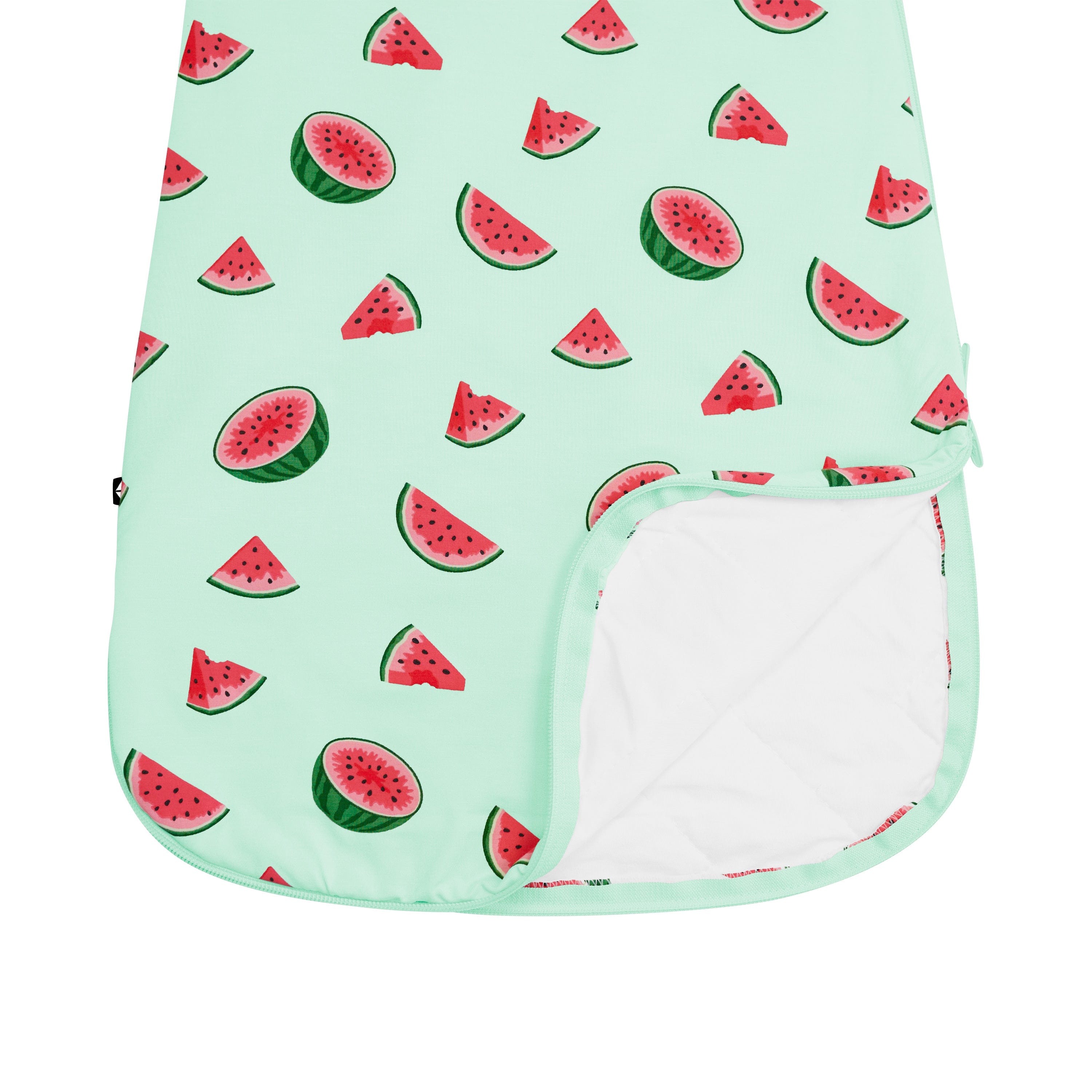 Double zipper on Kyte Baby Sleep Bag in Watermelon 1.0
