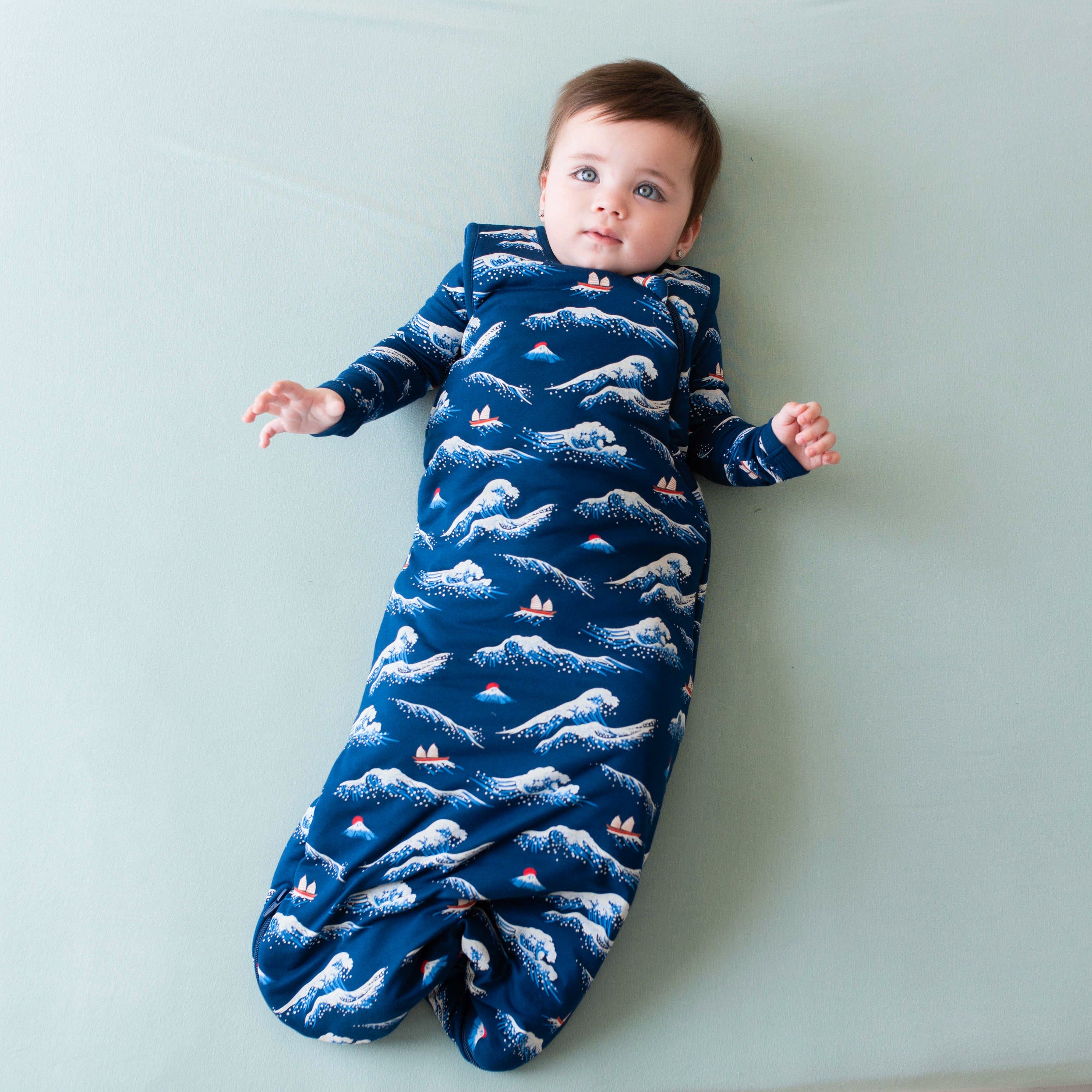 Kyte Baby Sleep Bag 1.0 Tog Sleep Bag in Wave 1.0