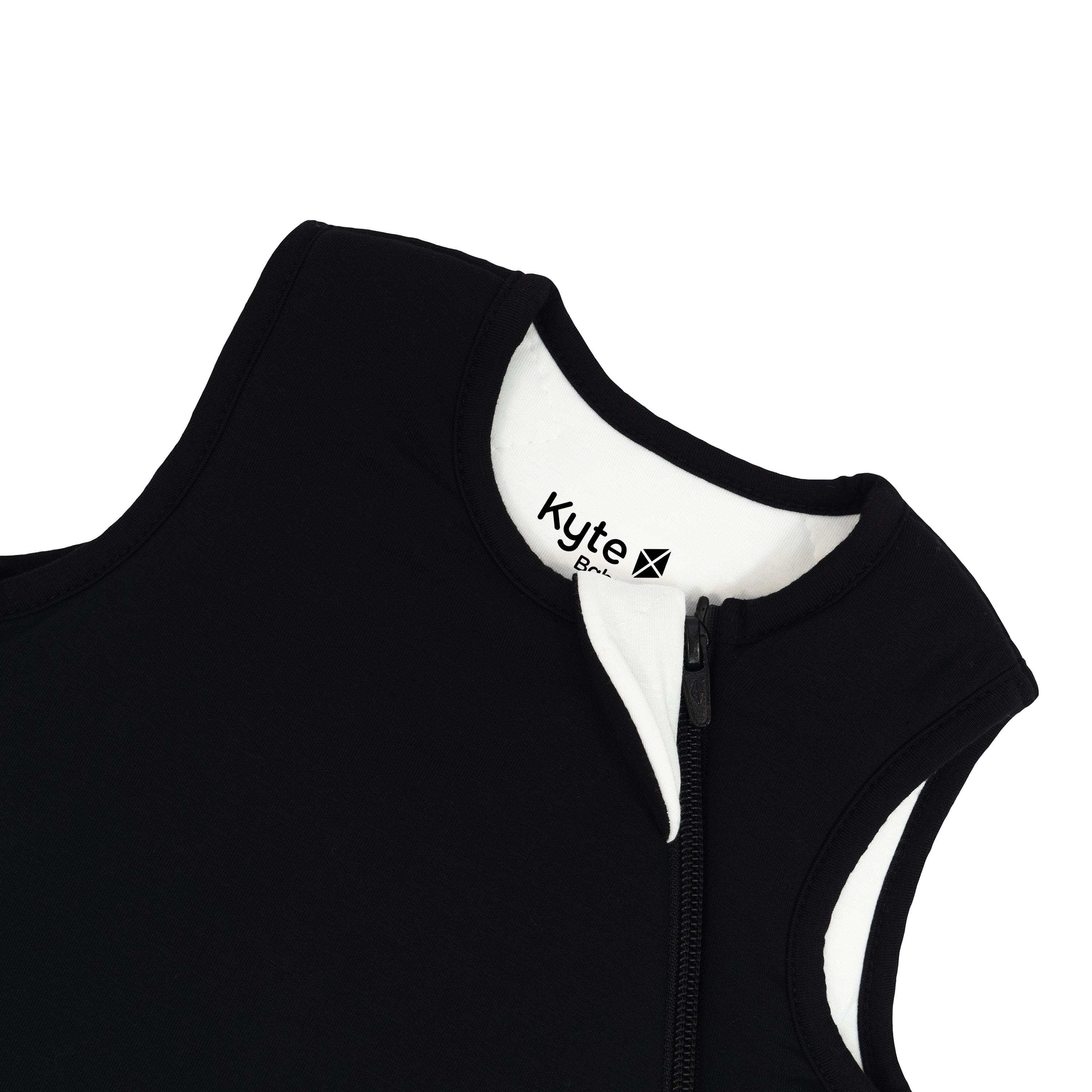 Close up of zipper garage on the Sleep Bag in Midnight 2.5